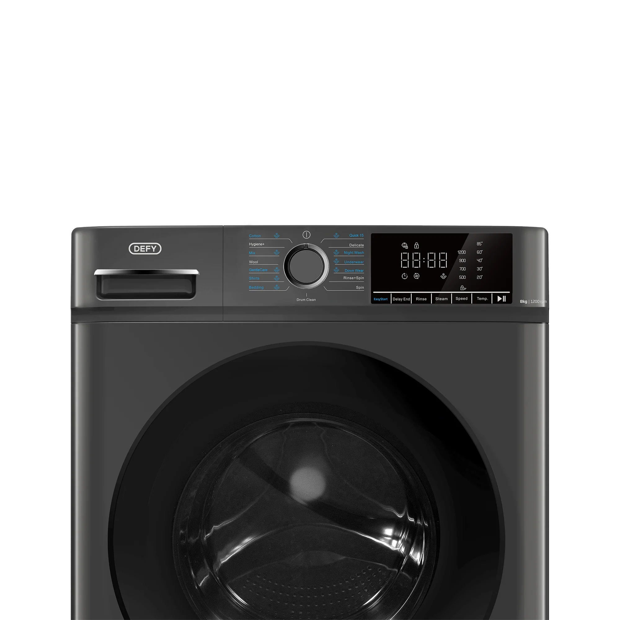 Defy DAW408 8kg Front Loader Washing Machine Manhattan Grey - Image 4