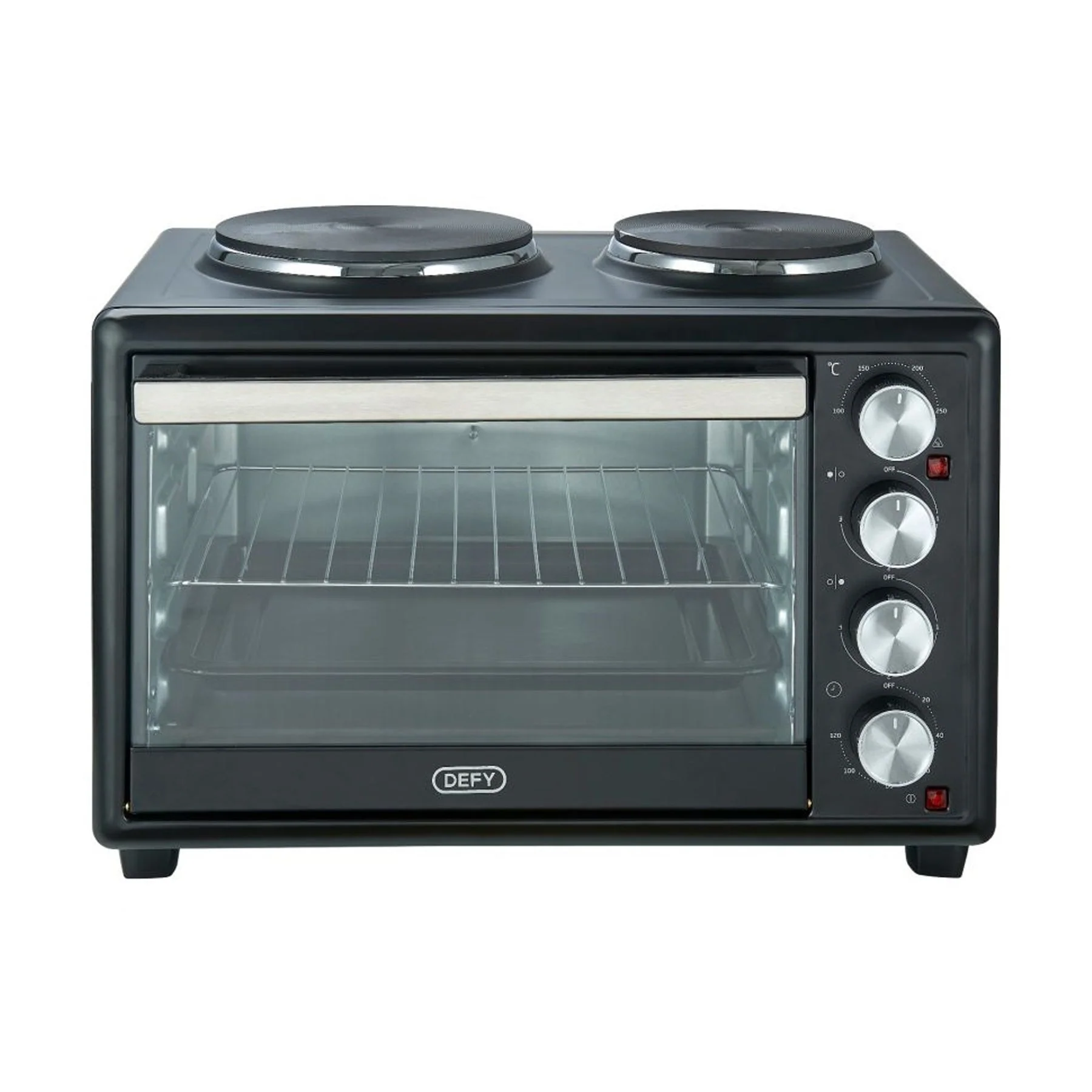 Defy 30LT Mini Oven With Electric Stove - Black