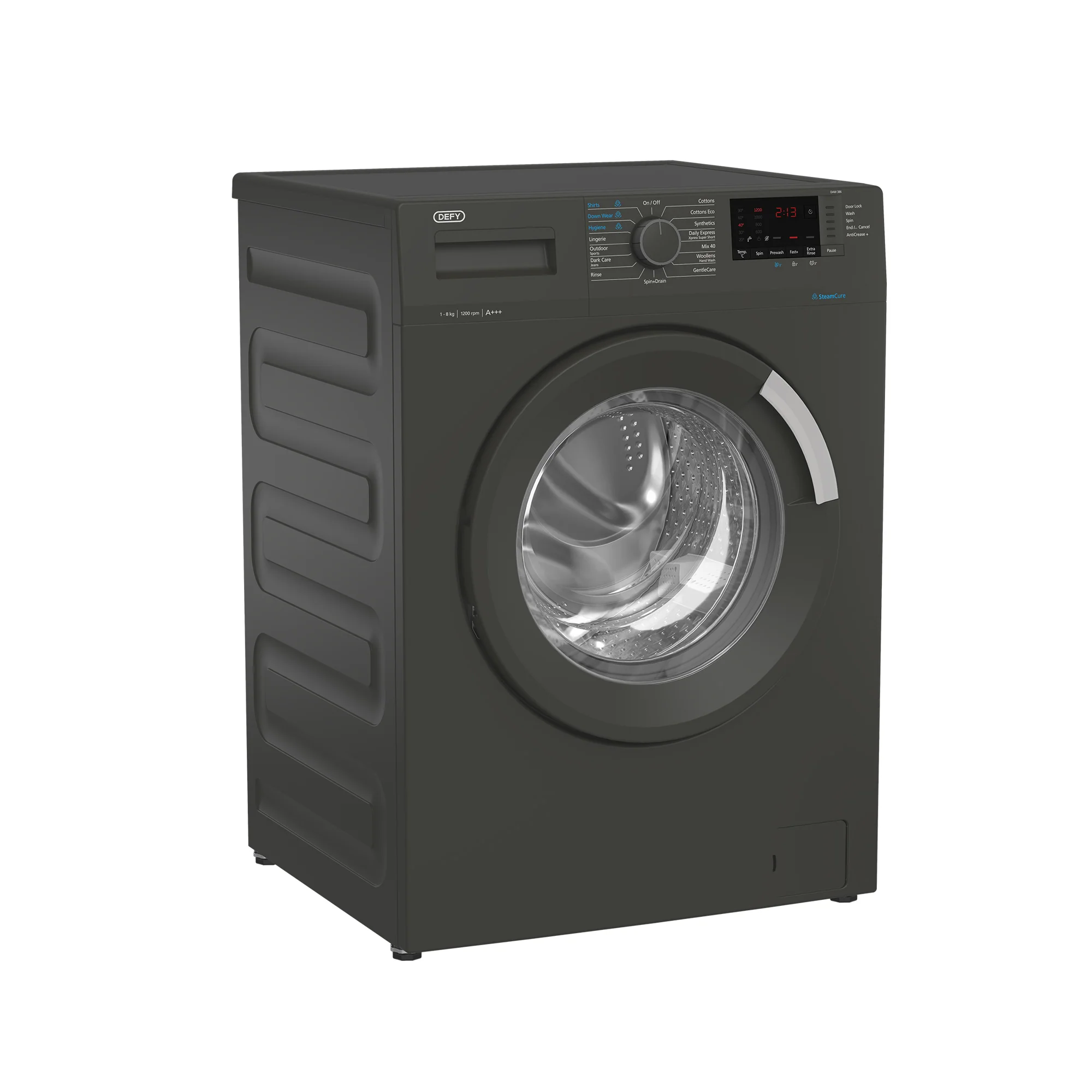 Defy Steamcure Front Loader 8KG - Metallic - Image 2