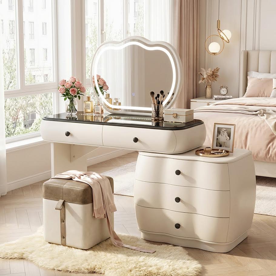 Dresser Table  with Cloud Mirror  CA0712 - Image 2