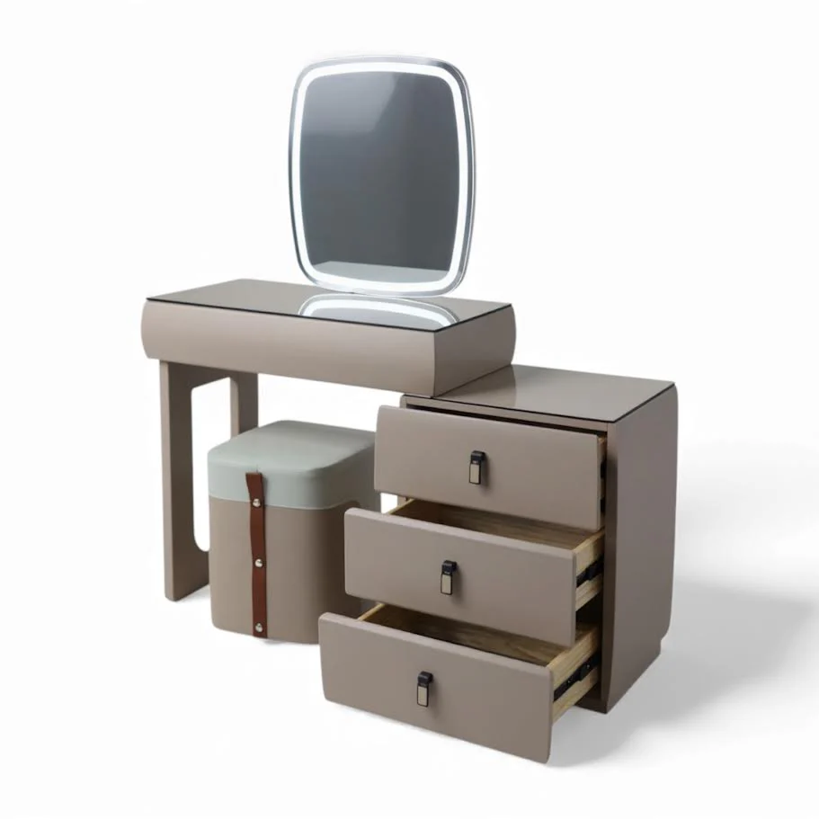 Dressing Table With Rectangle LED Mirror 9863 - Image 3
