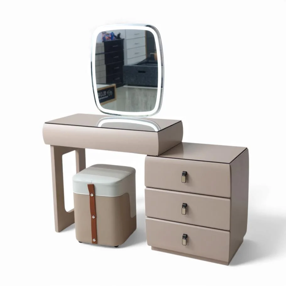 Dressing Table With Rectangle LED Mirror 9863 - Image 4