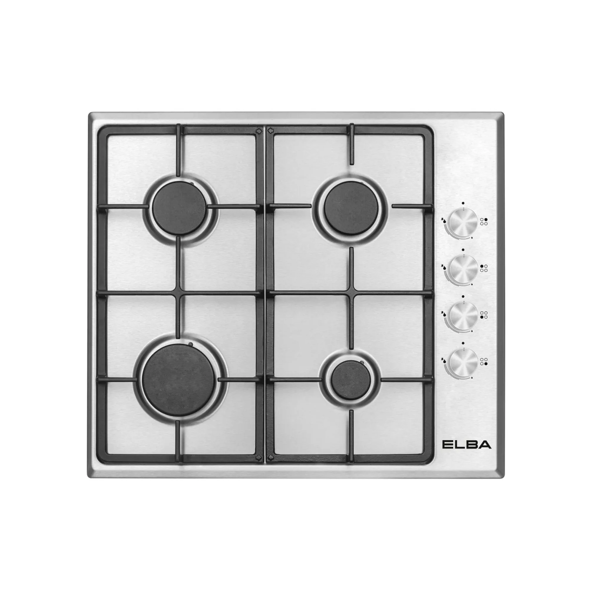 ELBA 60CM 4 BURNER GAS HOB - STAINLESS STEEL - 04/T65-450X
