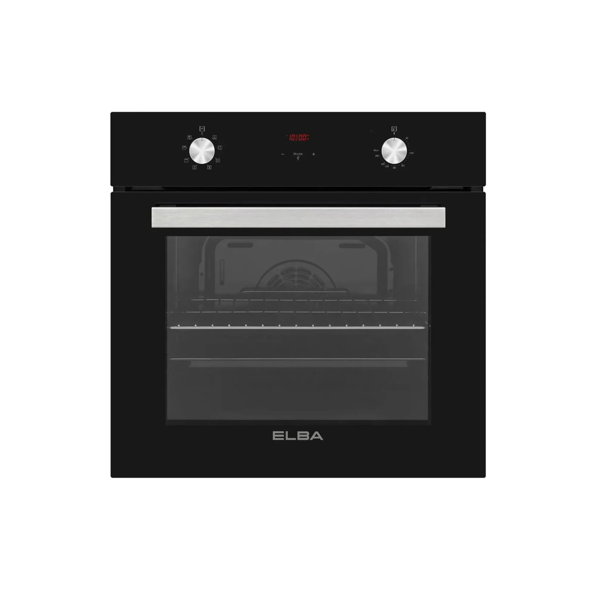 Elba 60cm Black Multifunction Electric Oven With Glass Finish - T60-5