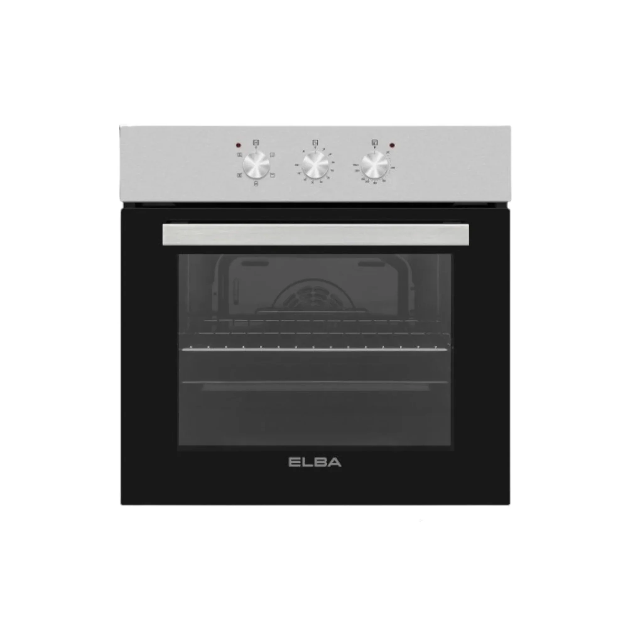 ELBA 60CM MULTIFUNCTION ELECTRIC OVEN WITH  BLACK GLASS FINISH -  04/T60-3
