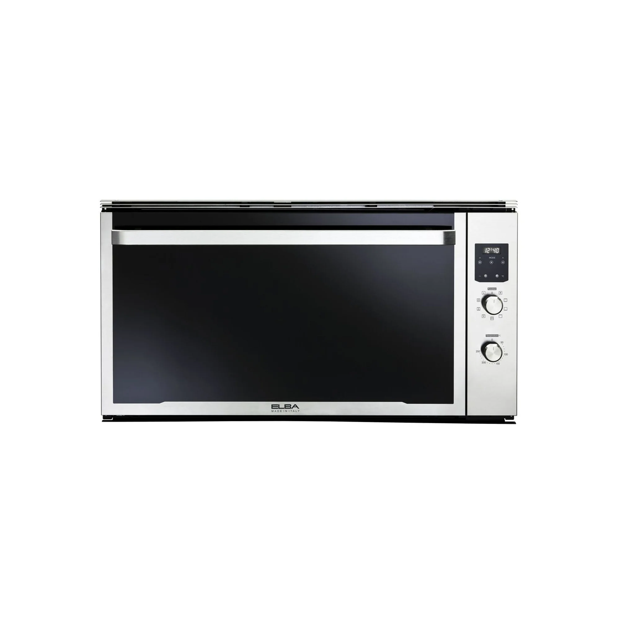 ELBA ELIO 90CM MULTIFUNCTION ELECTRIC OVEN S/S WITH BLACK GLASS FINISH - 02/ELIO 900