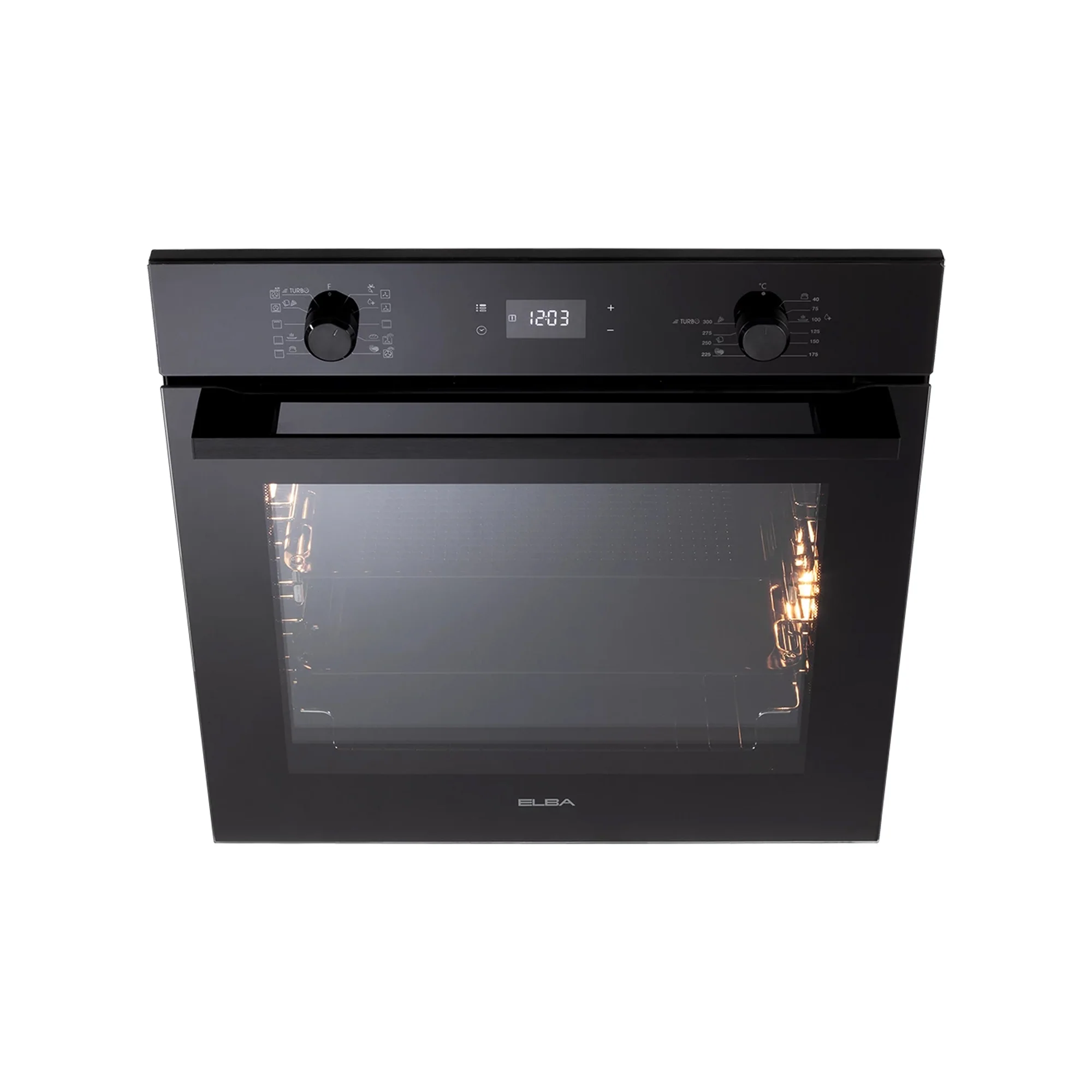 Elba Elio 60cm Electric Multifunction Oven - Black - 02/EL 11 XLFB 300 - Image 3