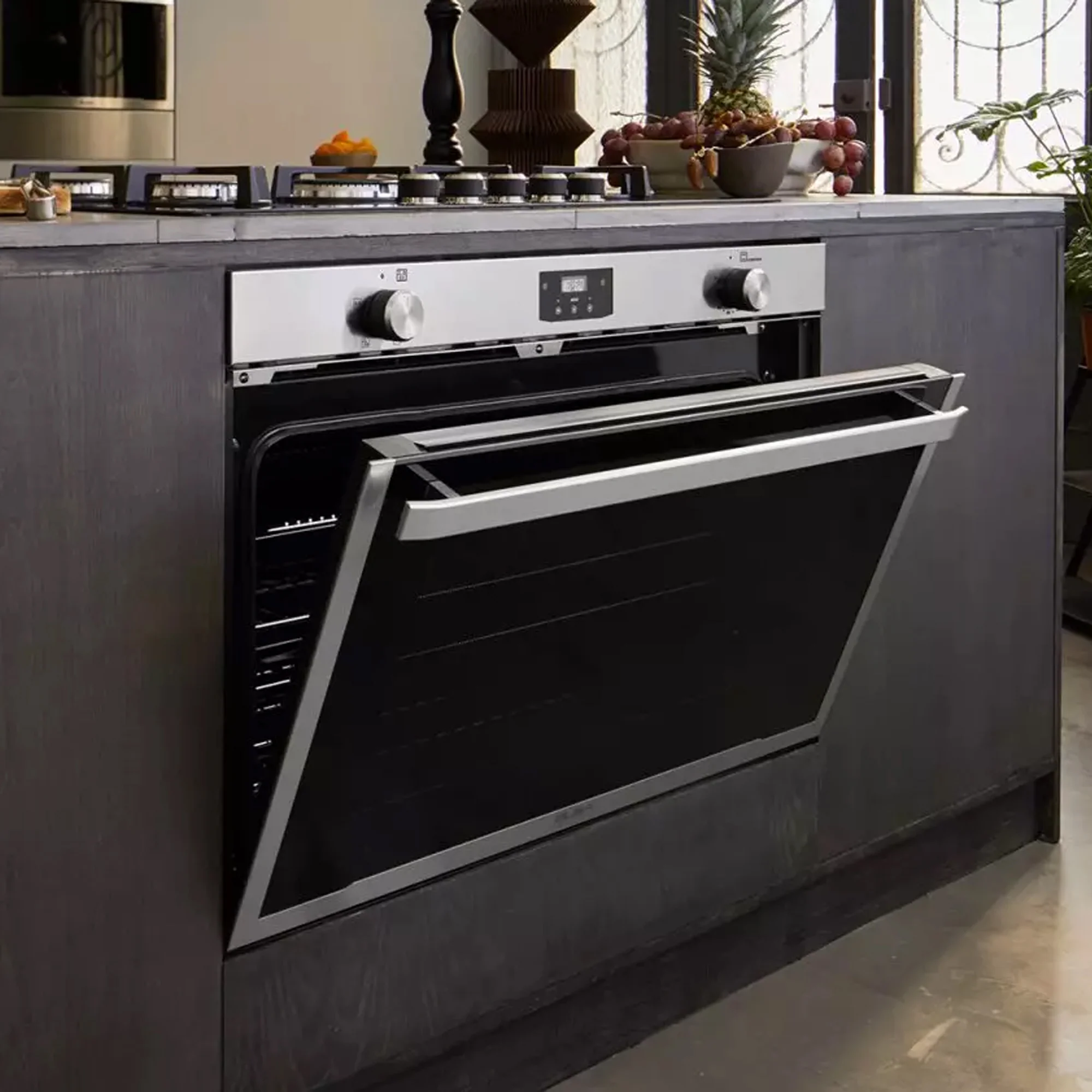 Elba ELIO G90 Built In Premiun Gas Oven 90cm Silver - Image 2