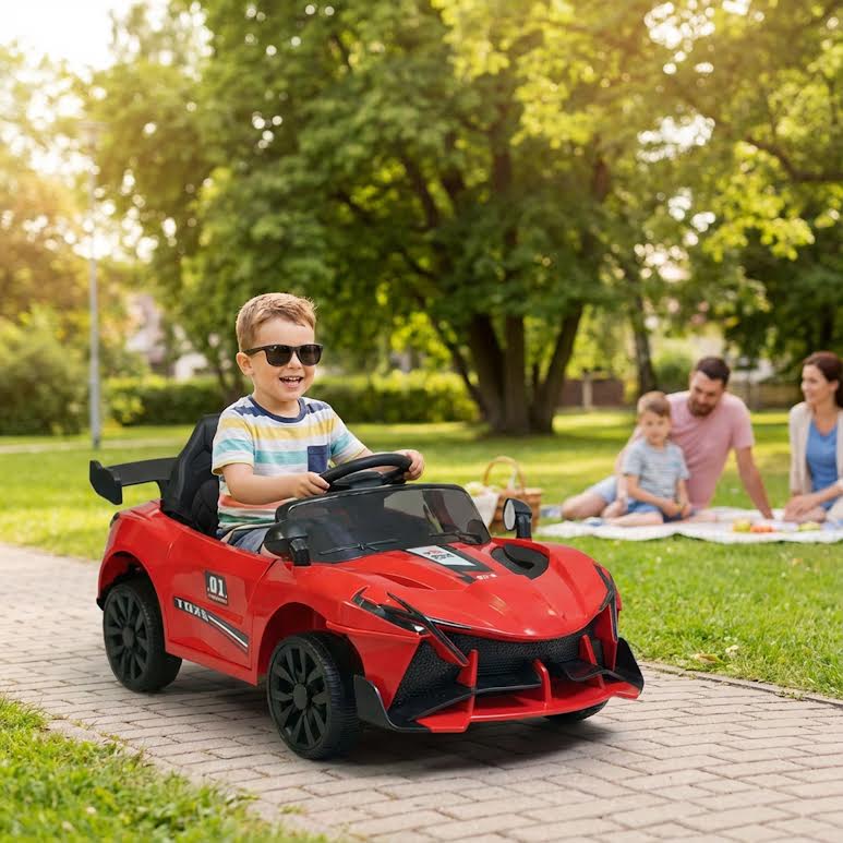 Electric Ride on Sports Car Red - Image 4