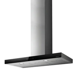 Elica 90cm Box Style Cooker Hood Black Glass Front Panel