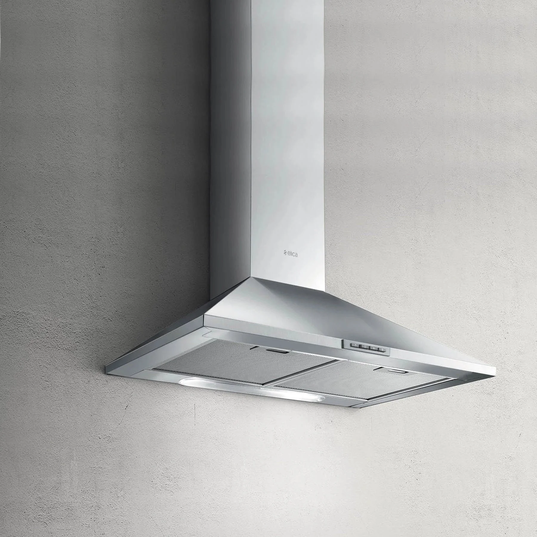 Elica Missy 60cm Pyramid Style Chimmey Hood - Silver