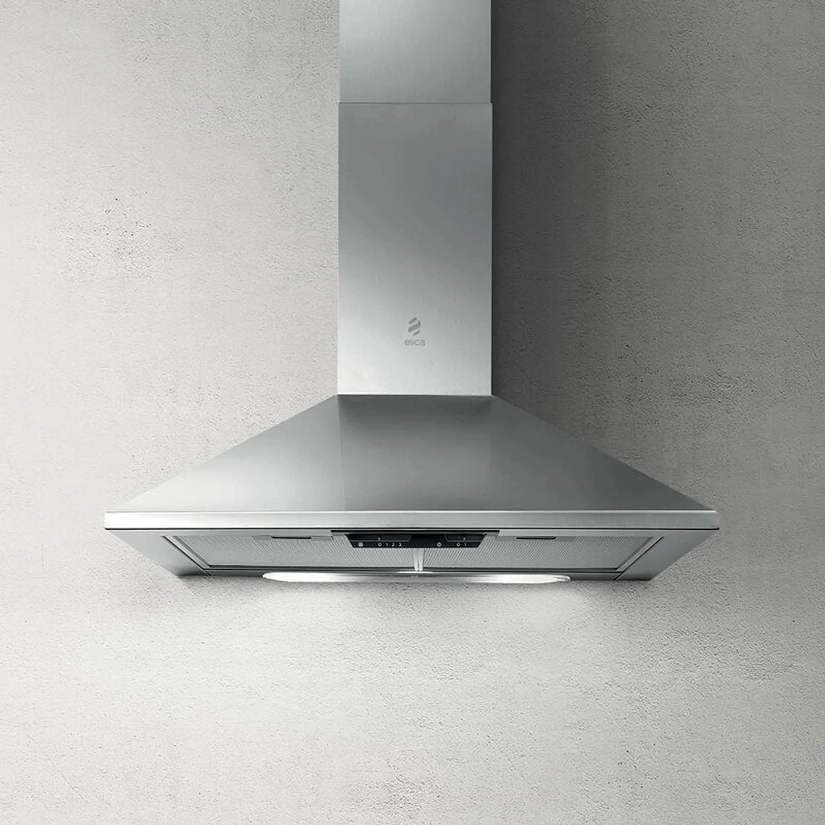 Elica Missy 60cm Pyramid Style Chimmey Hood - Silver - Image 2
