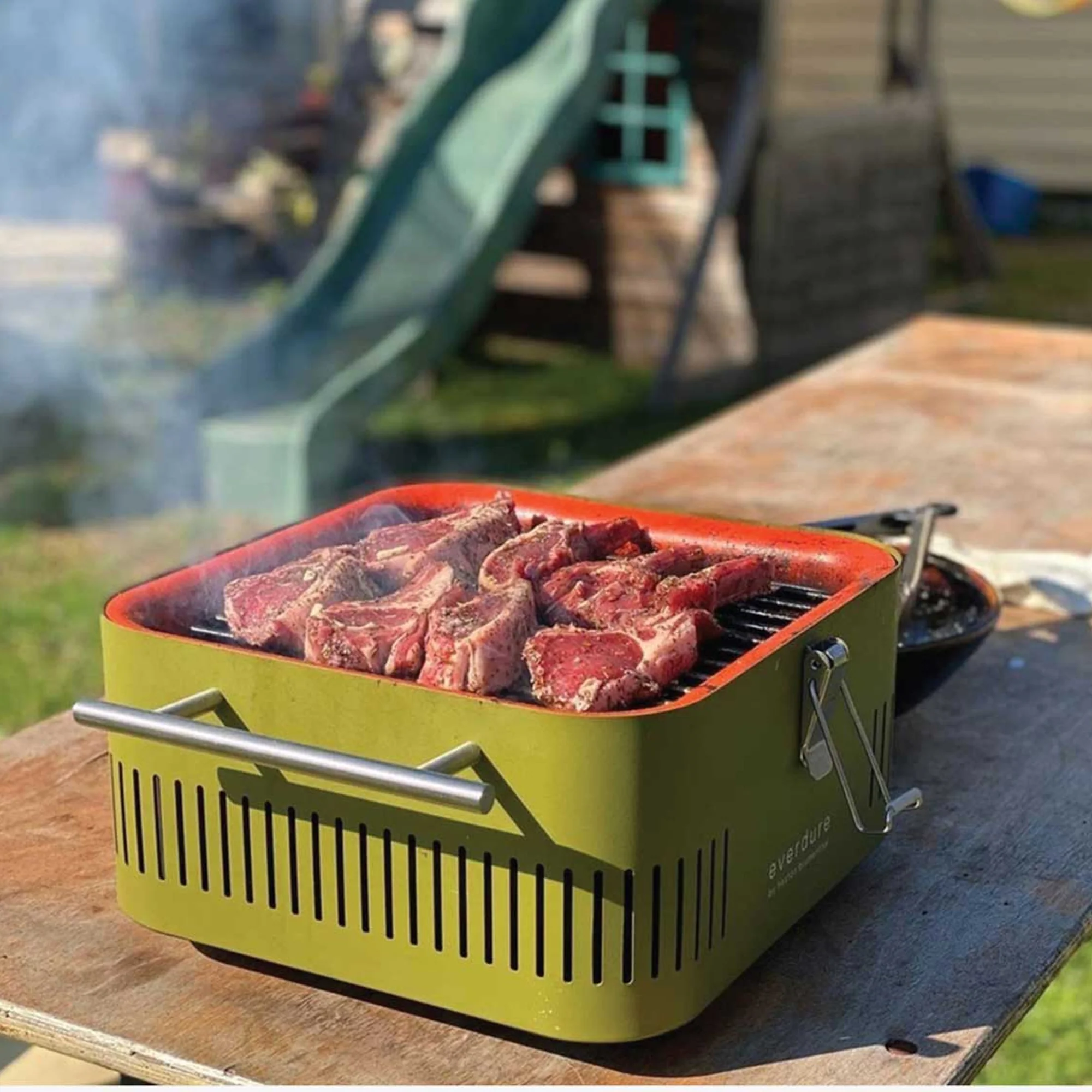 Everdure Cube Portable Braai - Khaki - Image 2