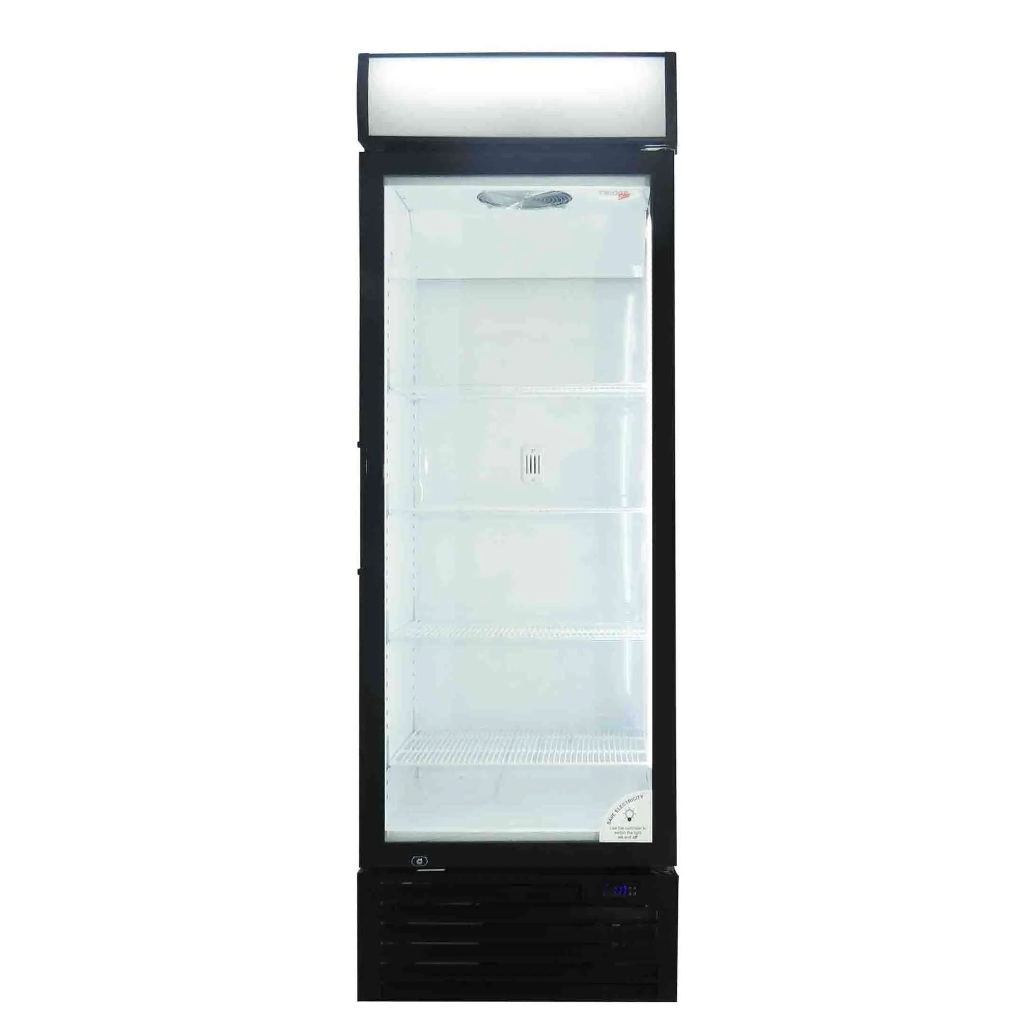 Fridge Star Beverage Cooler Swing Door - Black