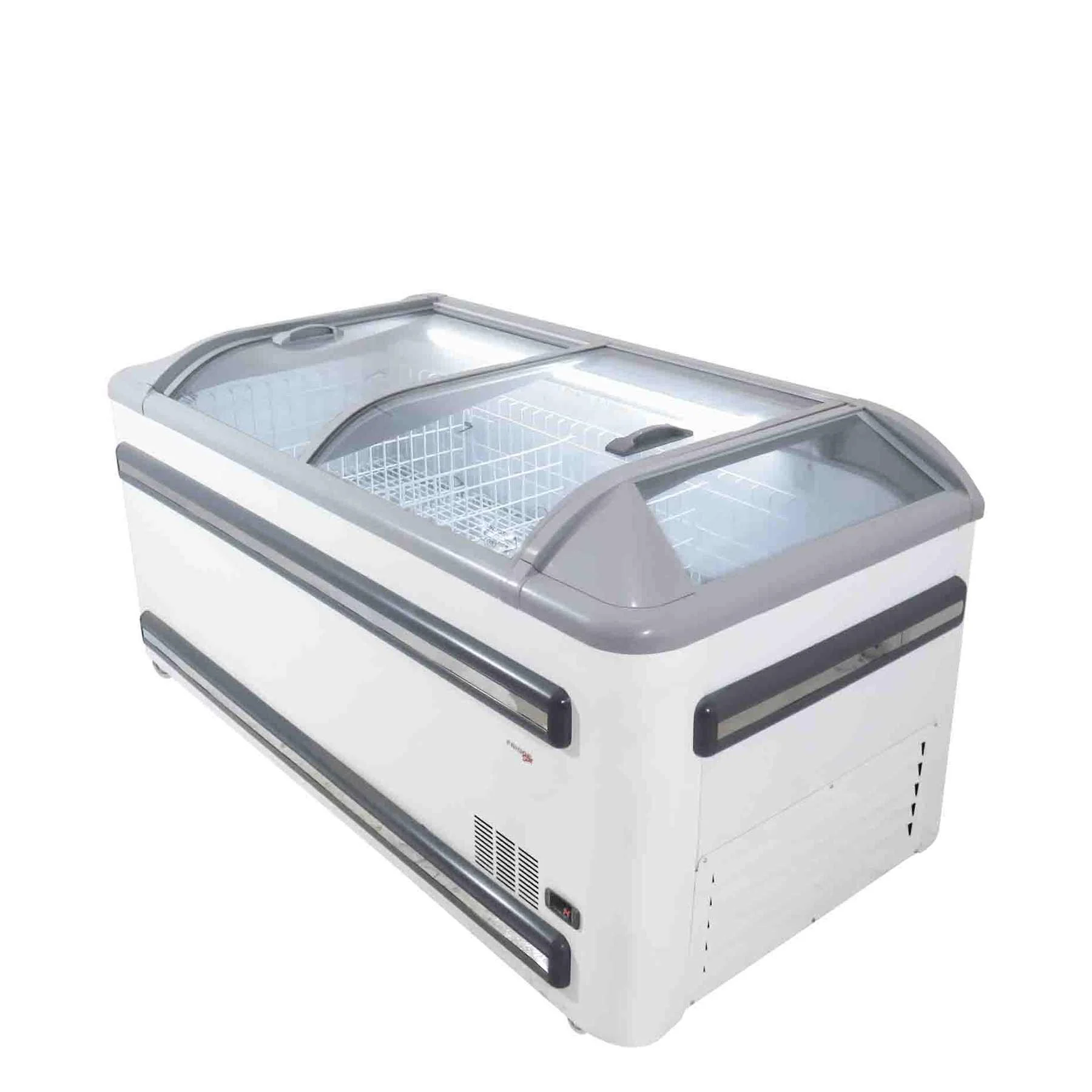 Fridge Star Curved Glass Freezer - White