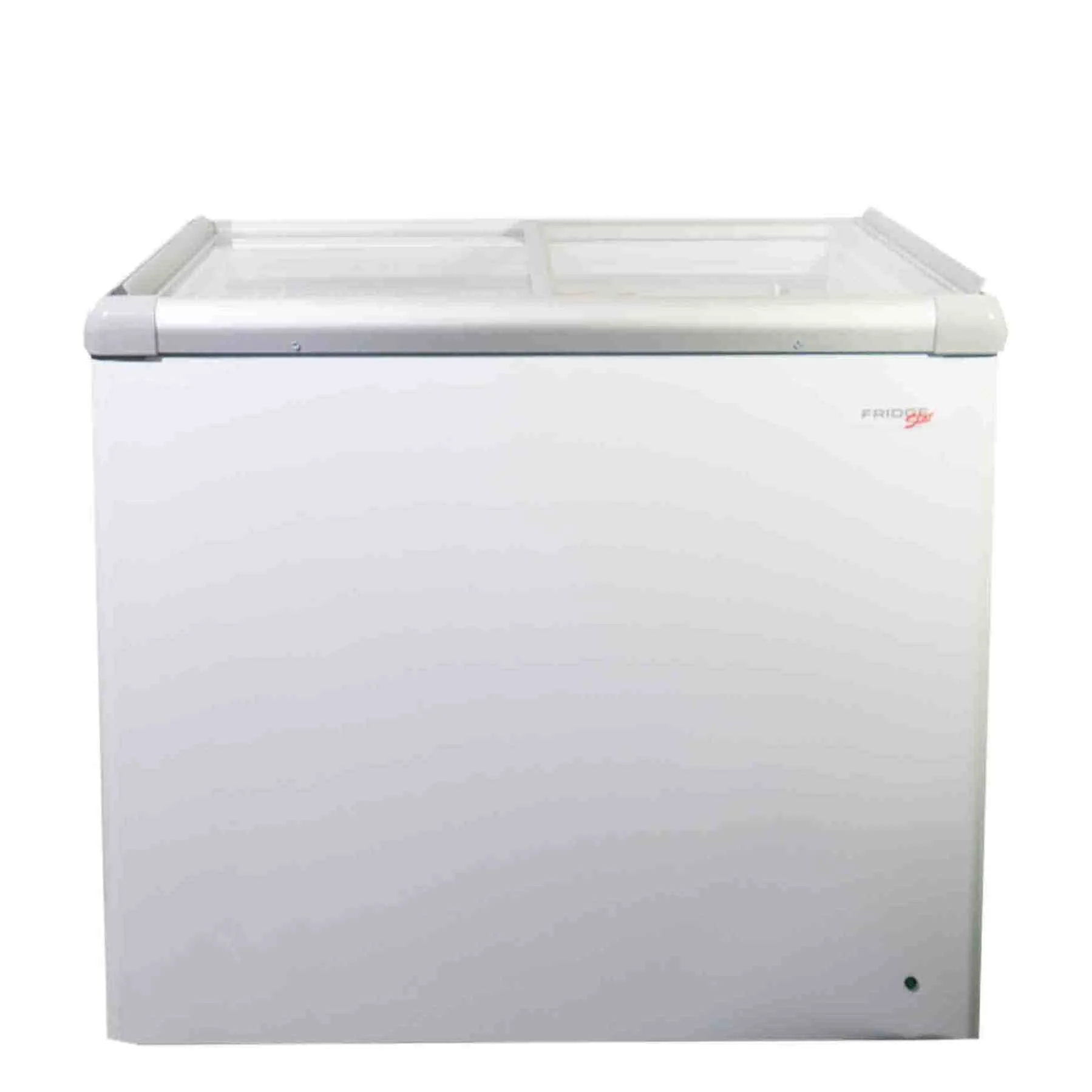 Fridge Star Flat Top Freezer with 2 Sliding Glass Lids - White - Image 2