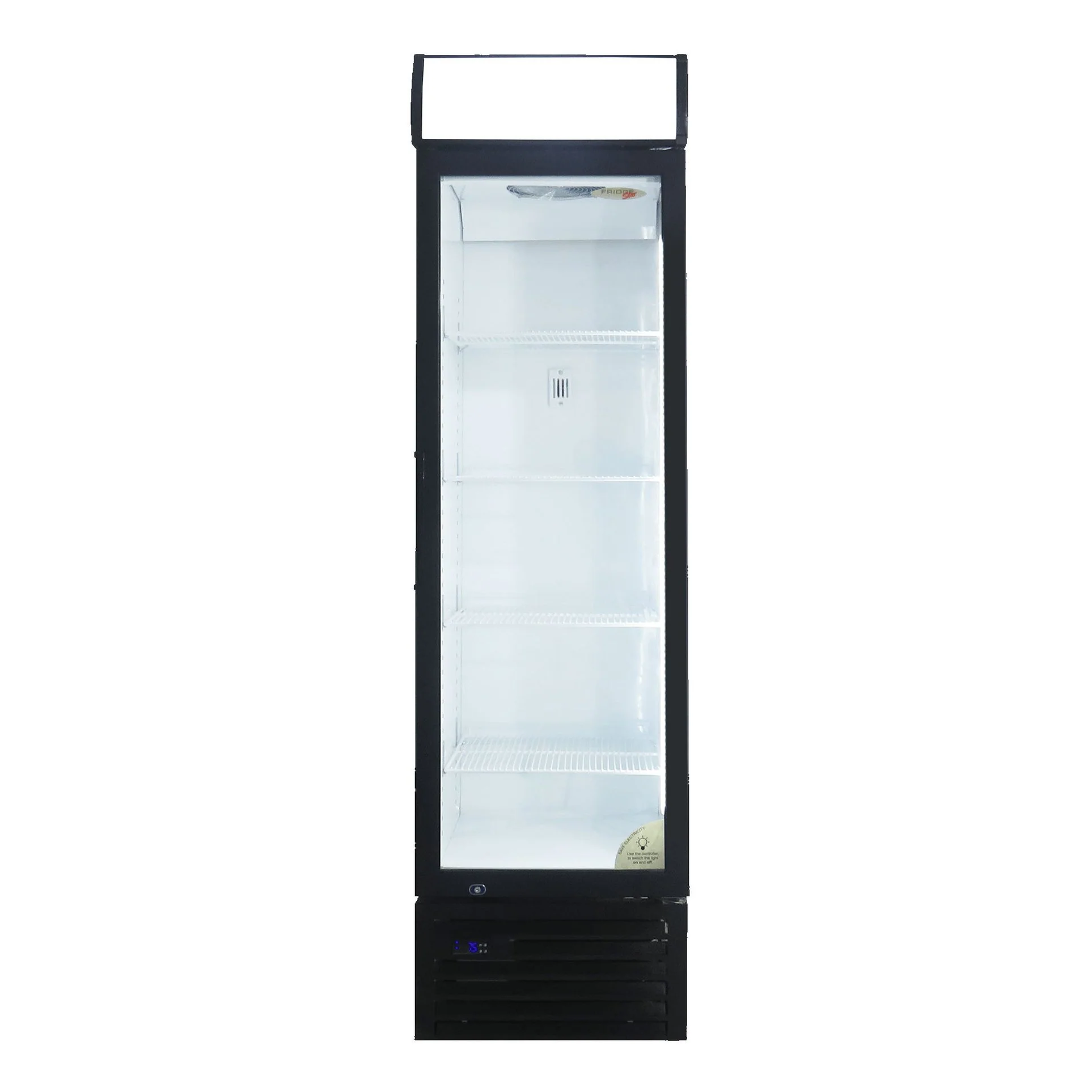 Fridge Star Hinged Door Beverage Cooler - Black & White - Image 2