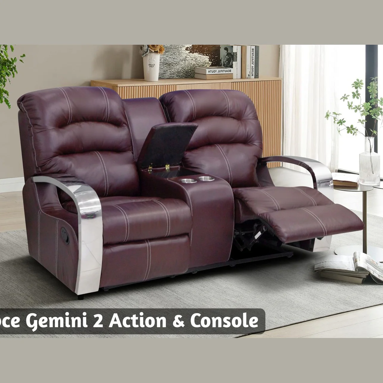 Gemini Entertainer 2 Action Recliner + Console - Image 4