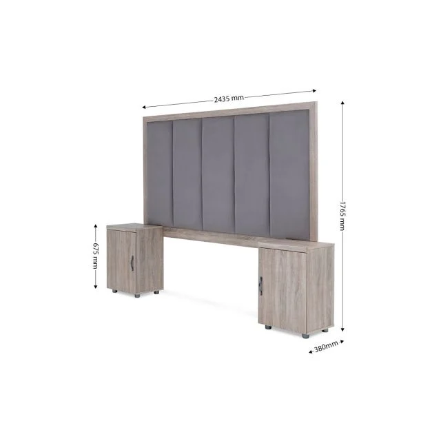 Hazel 2 Piece Bedroom Suite - Oak - Image 3