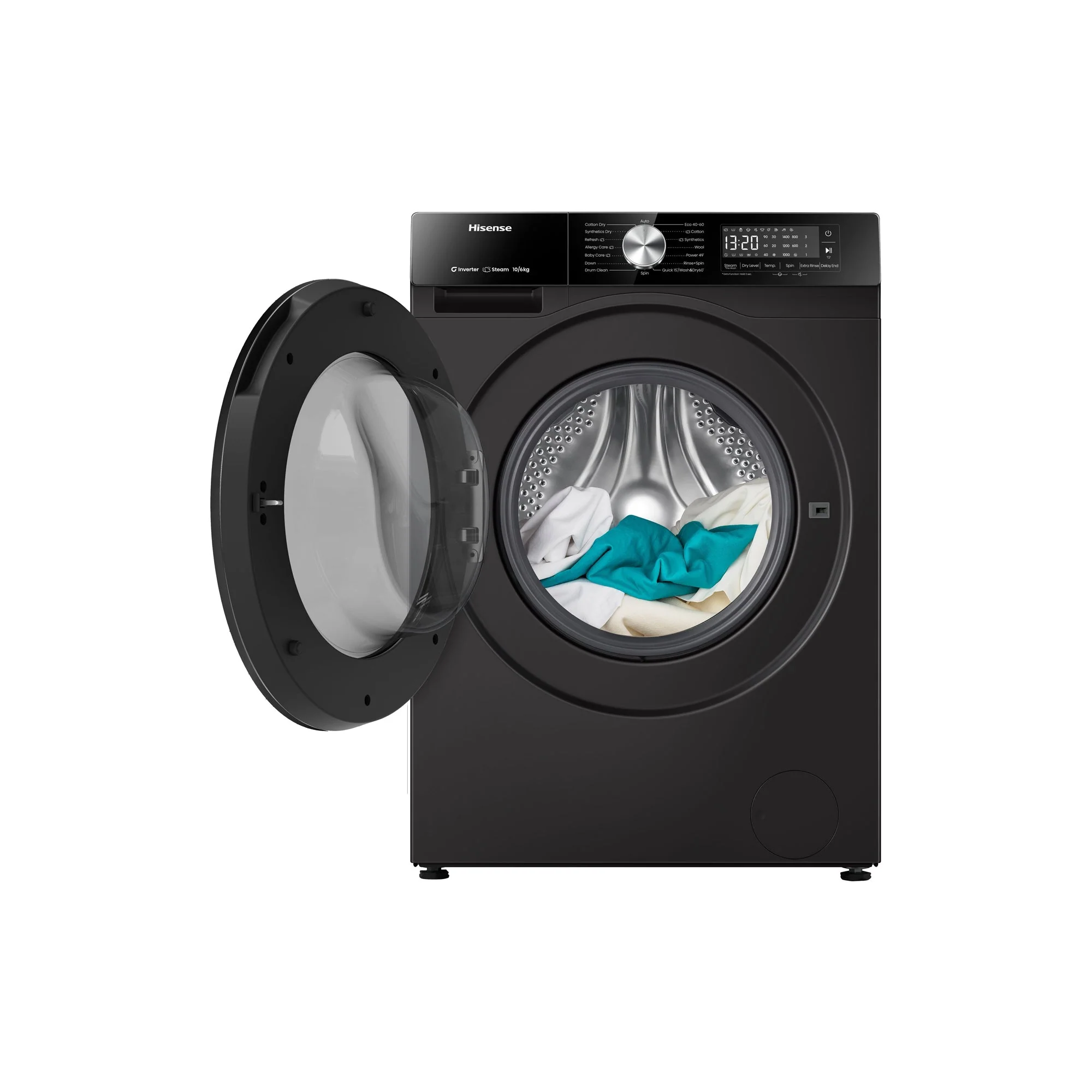Hisense 10kg/6kg Front Loader Washer Dryer Titanium - Image 4