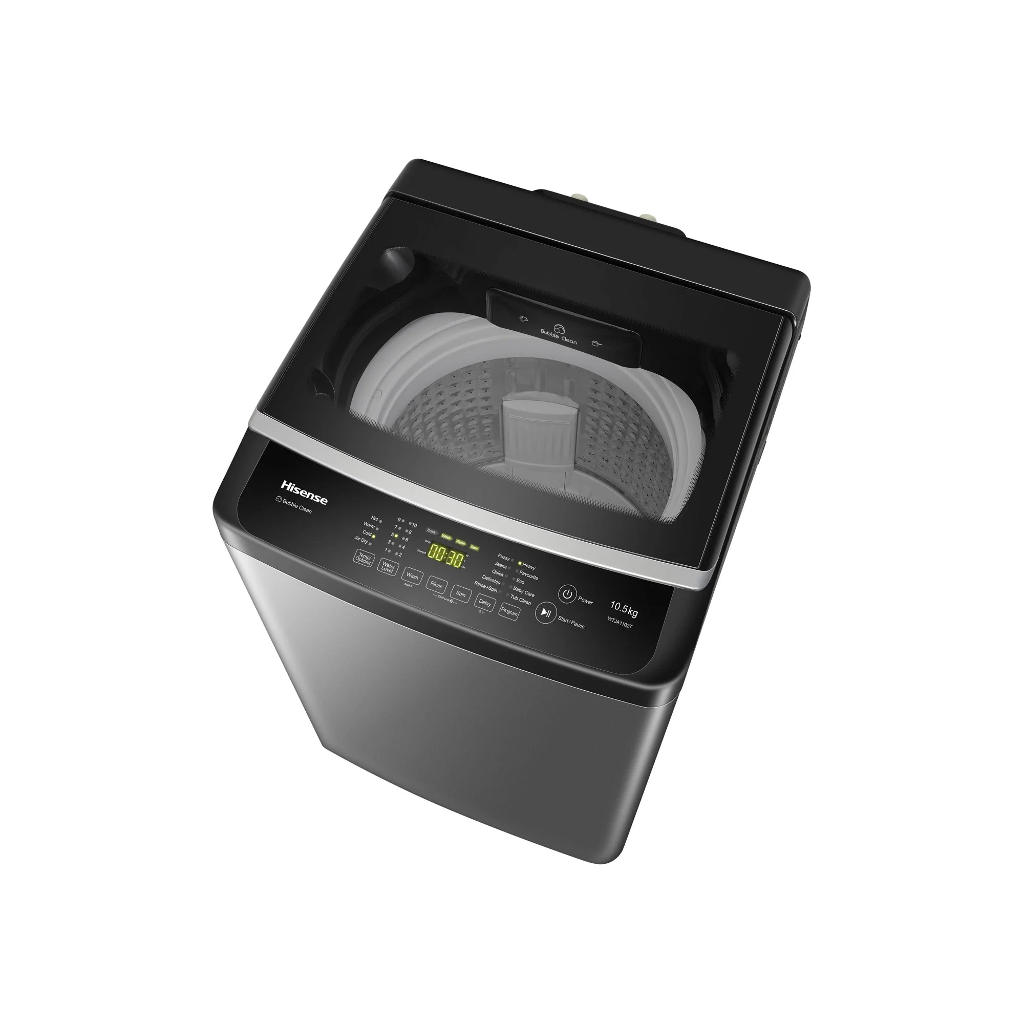 Hisense 11kg Top Loader Washing Machine Titanium - Image 2