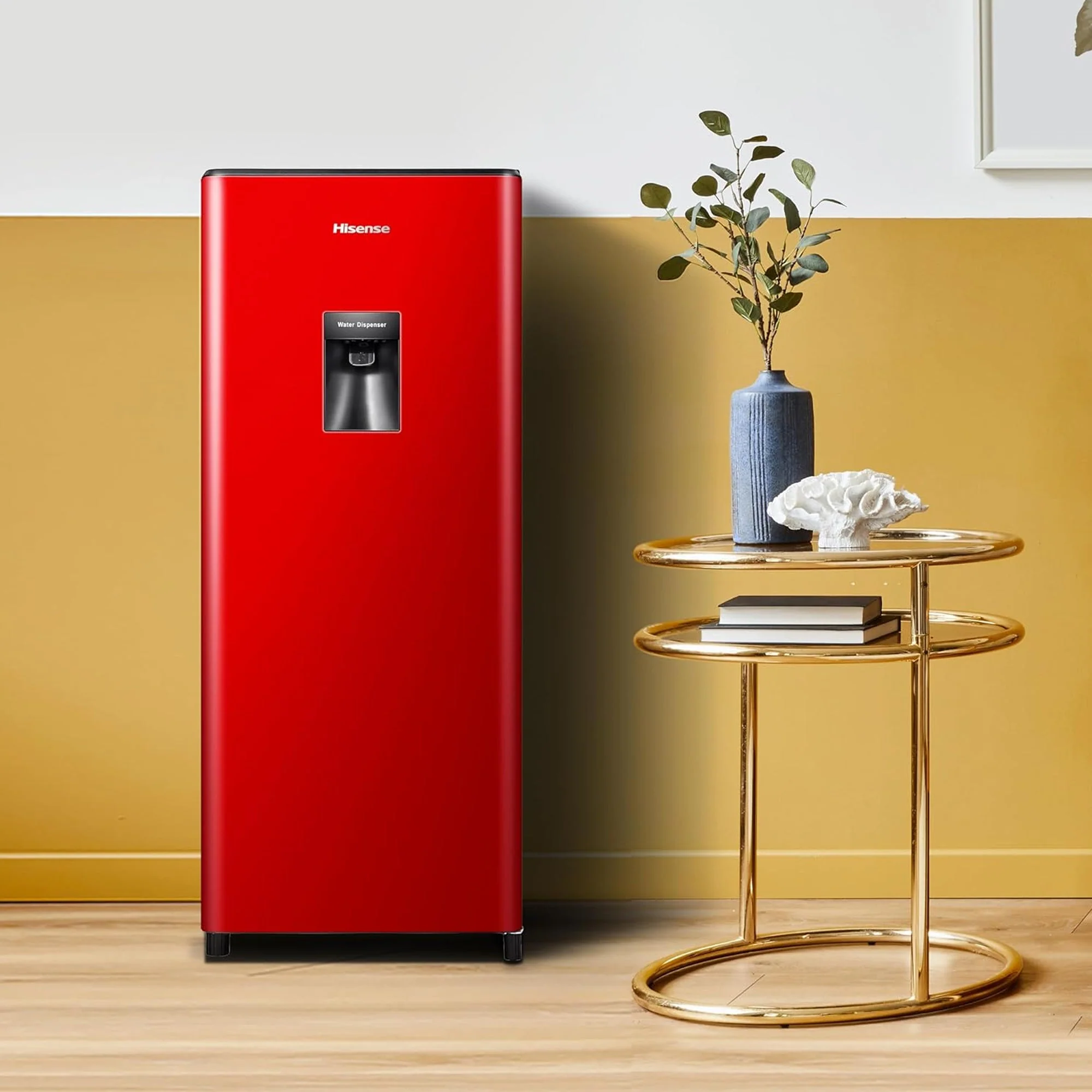 Hisense 177L Refrigerator with Water Dispenser Red - Image 3