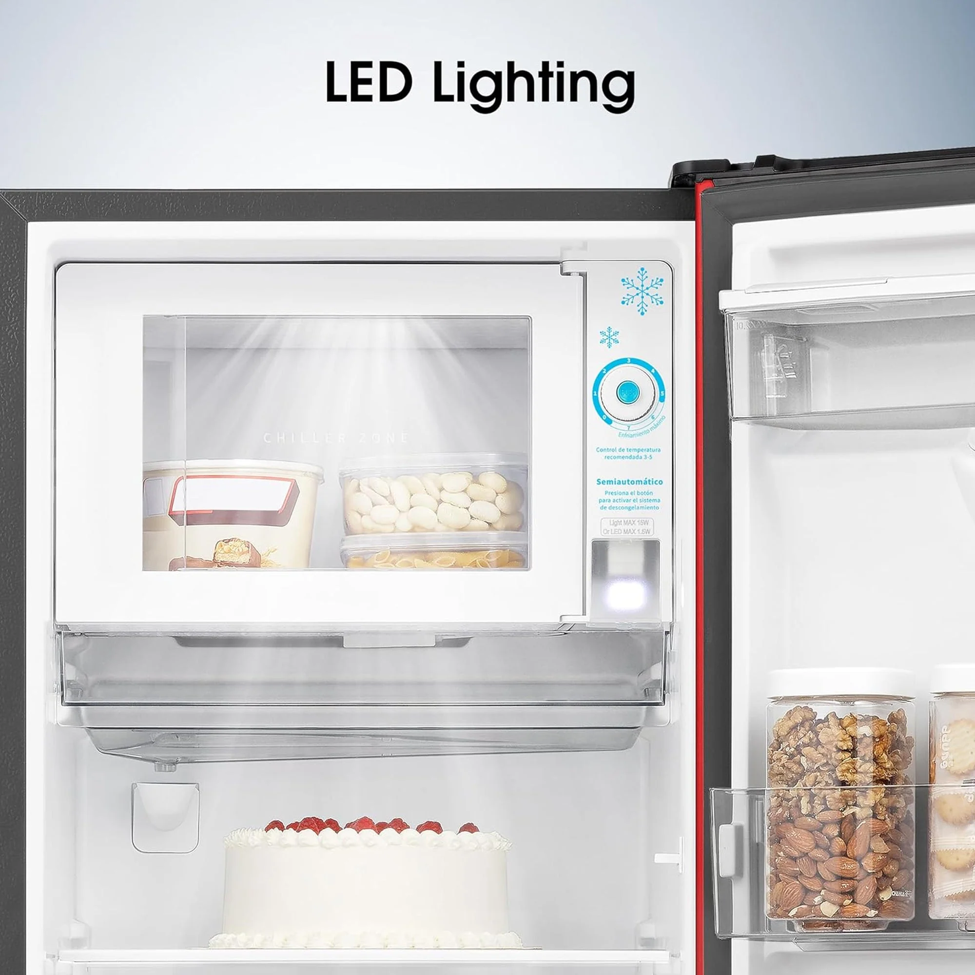 Hisense 177L Refrigerator with Water Dispenser Red - Image 5