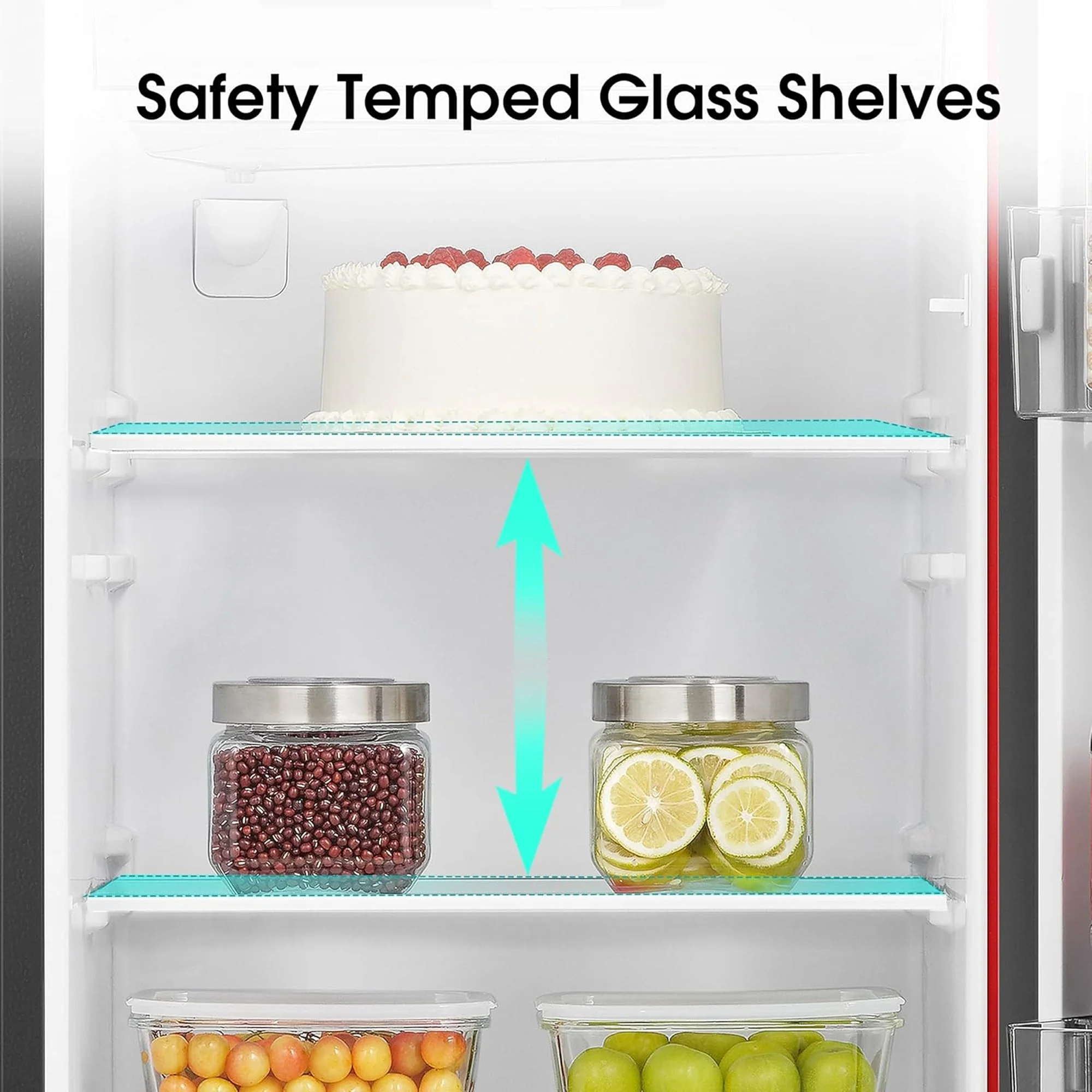 Hisense 177L Refrigerator with Water Dispenser Red - Image 6