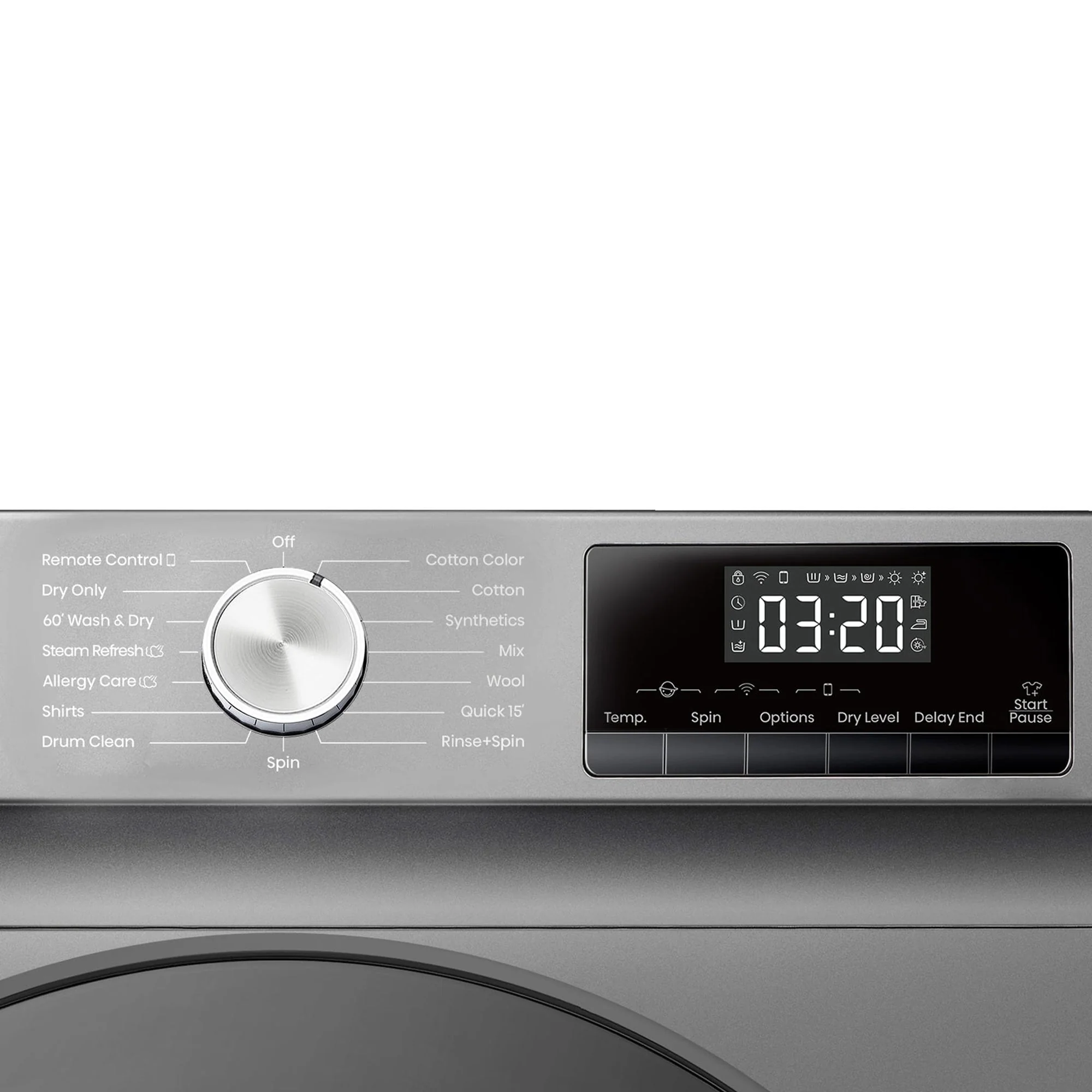 Hisense 2 in 1 Front Load Washer(8kg) & Dryer(5kg) Titanium - Image 4