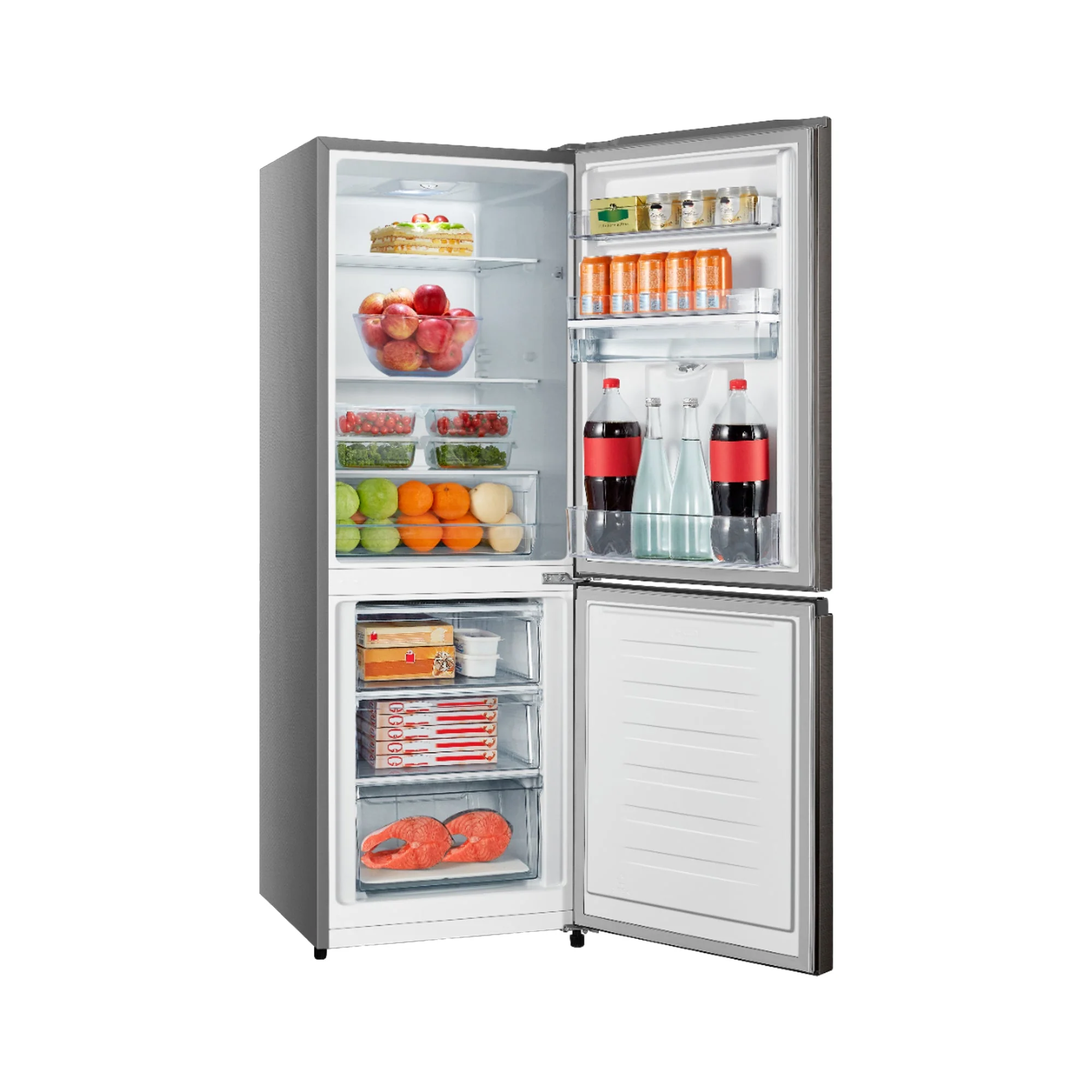 Hisense 222Lt Combi Refrigerator with Water Dispenser Titanium - Image 3