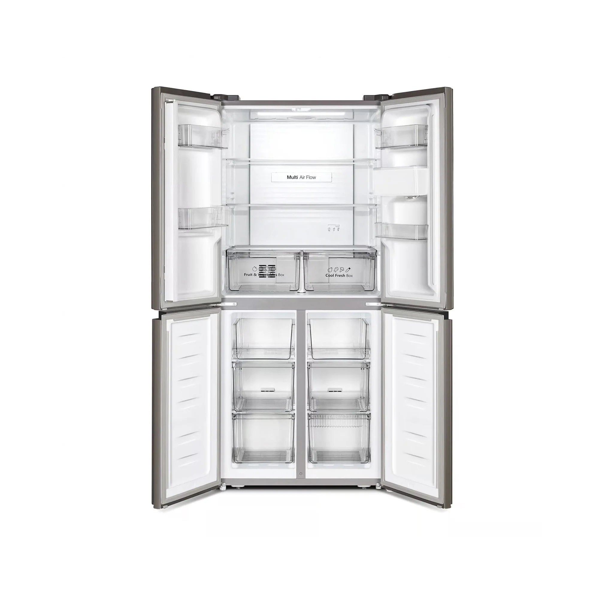 Hisense 392Lt Cross Door Refrigerator Stainless Steel - Image 3