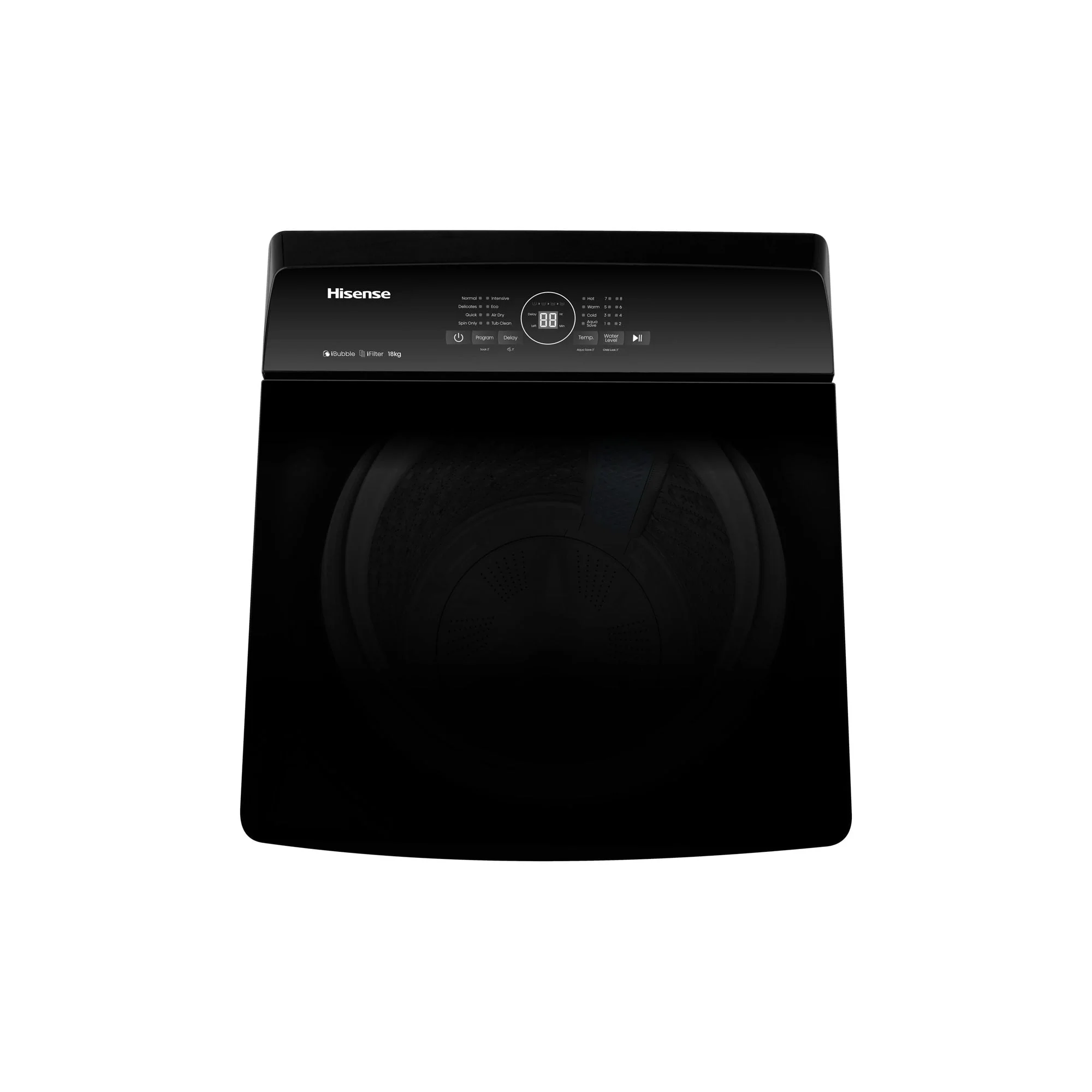 Hisense 3i Series 18kg Top Loader Washing Machine Black - Image 3