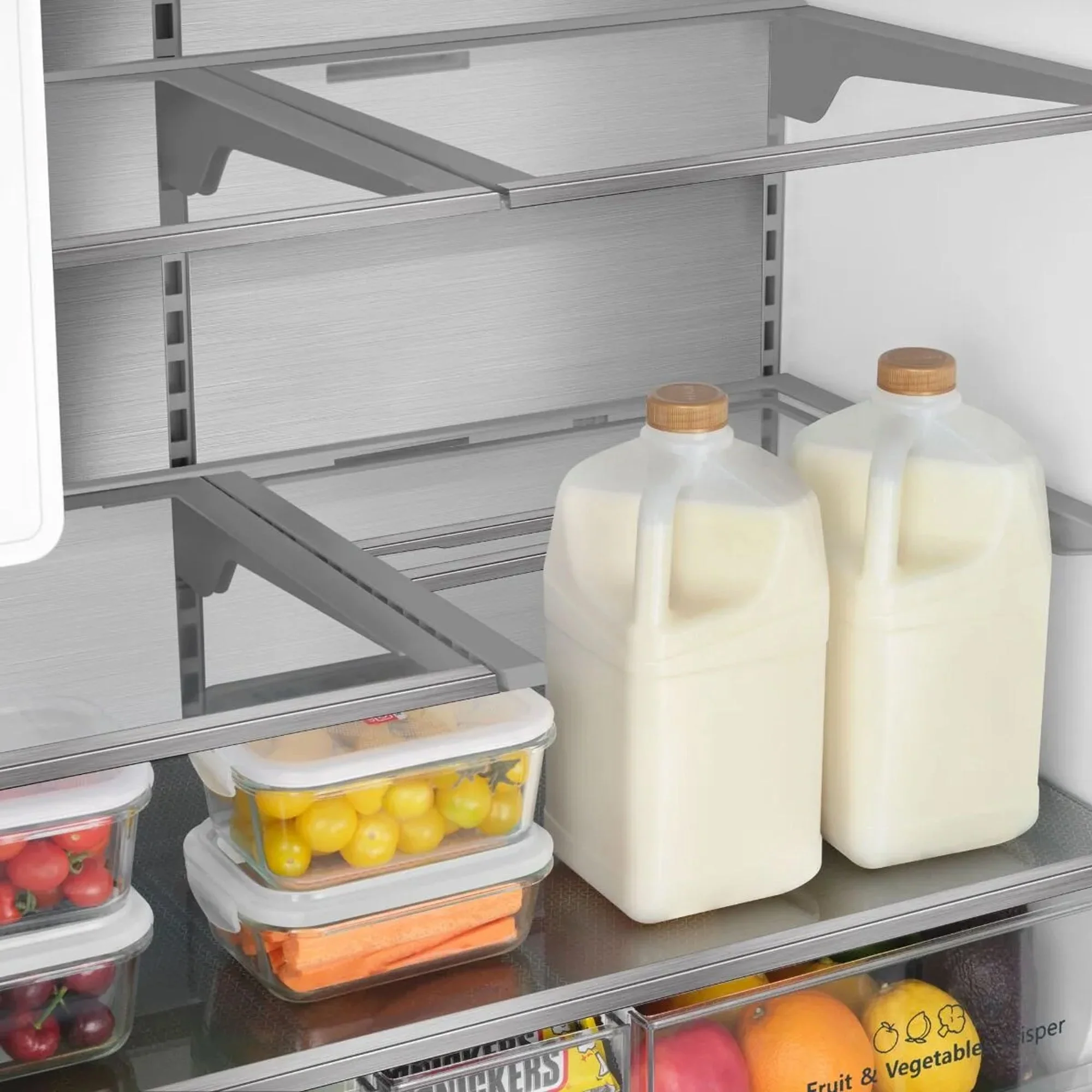 Hisense 536Lt French Door Refrigerator with Water Dispenser Stainless Steel - Image 3