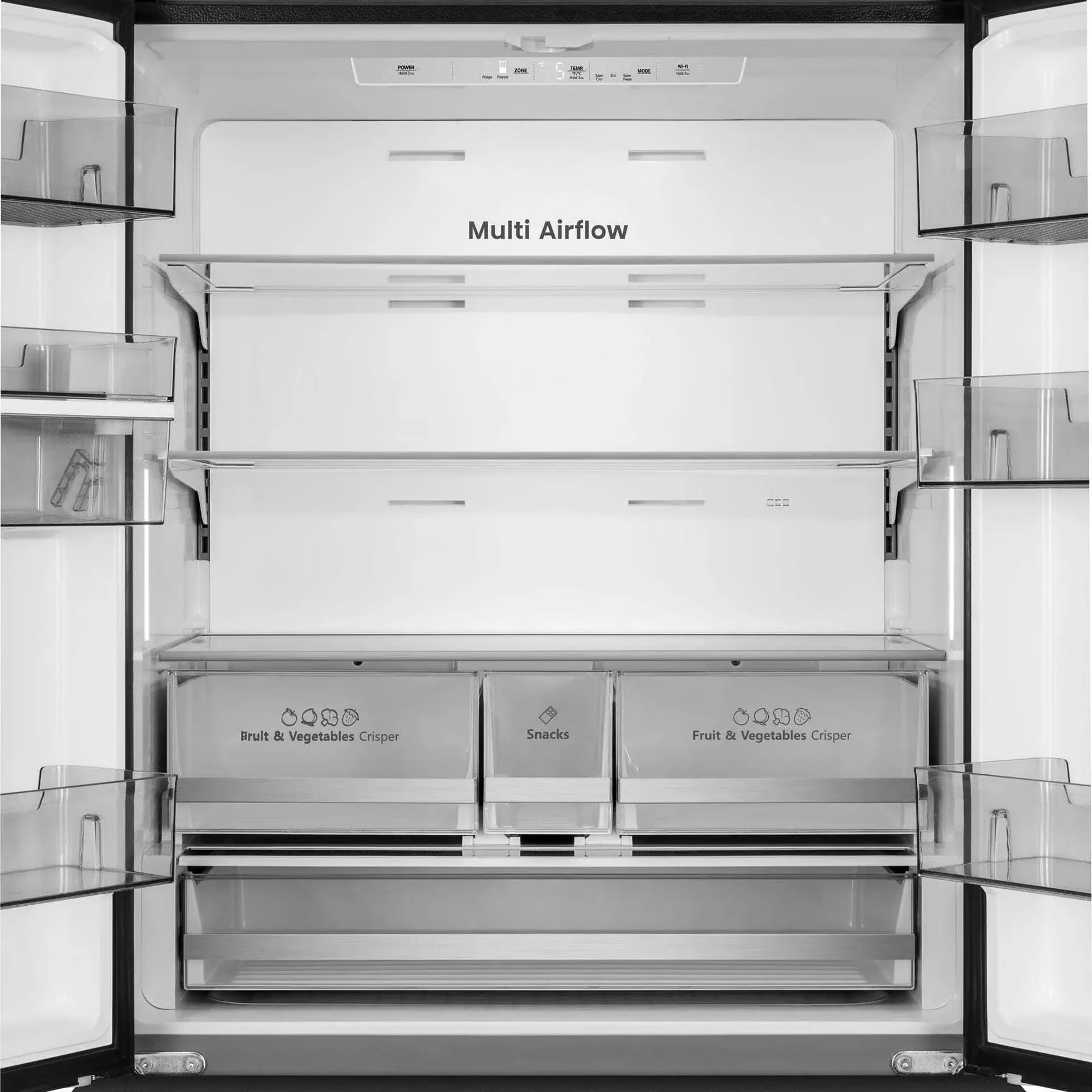 Hisense 575Lt French-Door Refrigerator Black - Image 5