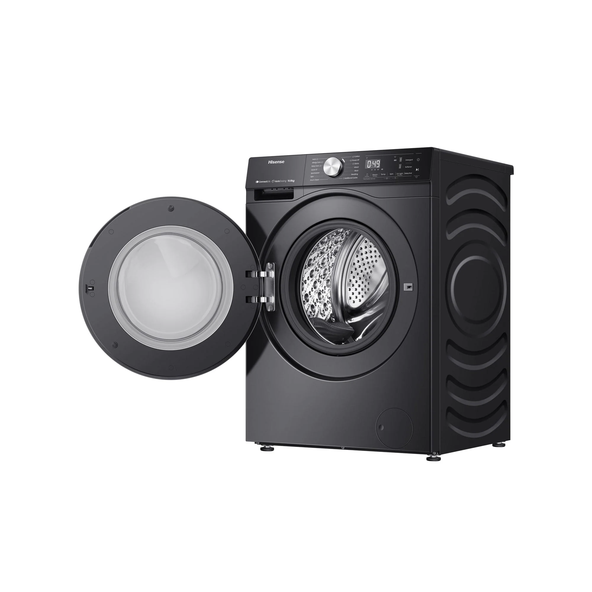 Hisense 5S Series 10.5kg Premium Front Loader Black - Image 2