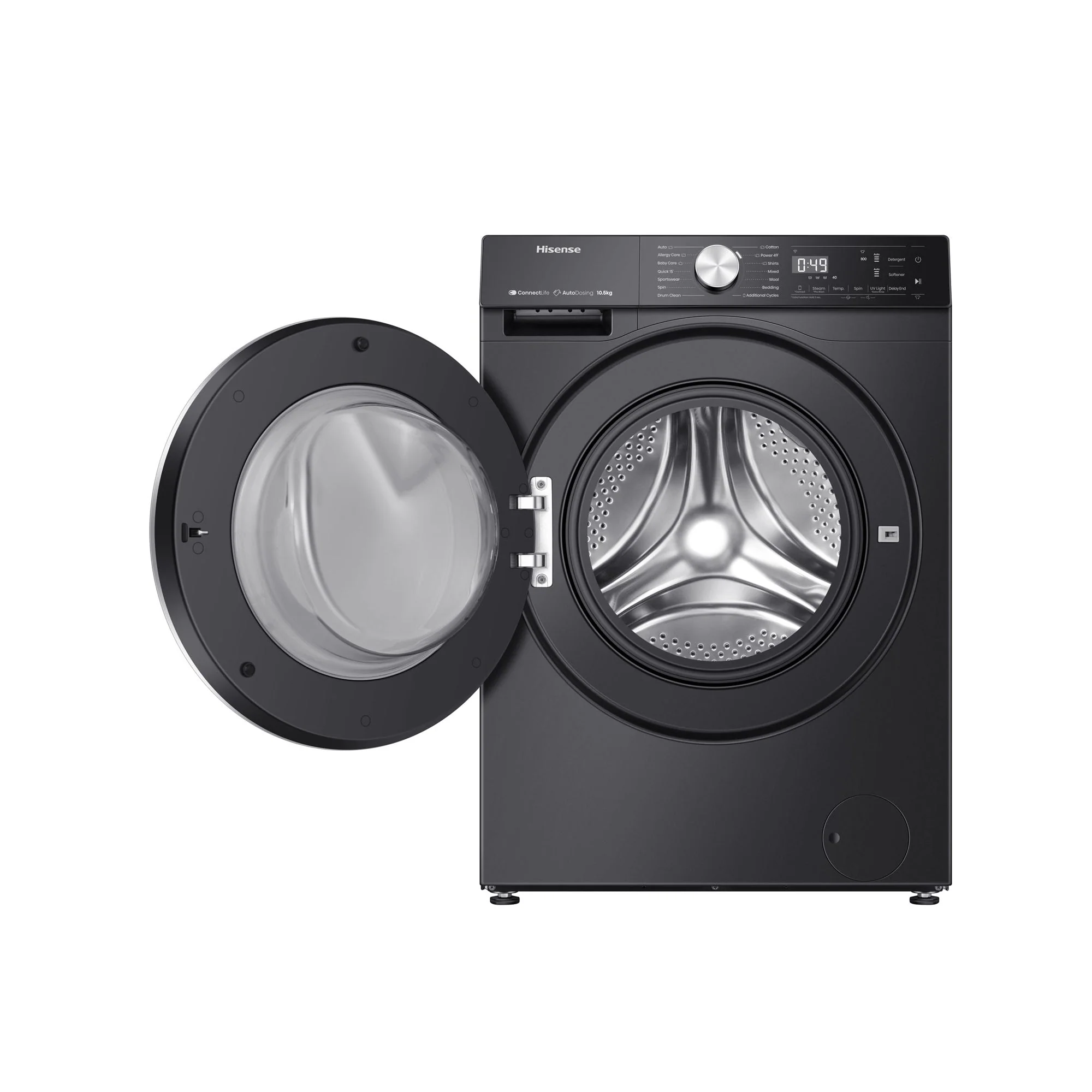 Hisense 5S Series 10.5kg Premium Front Loader Black - Image 6
