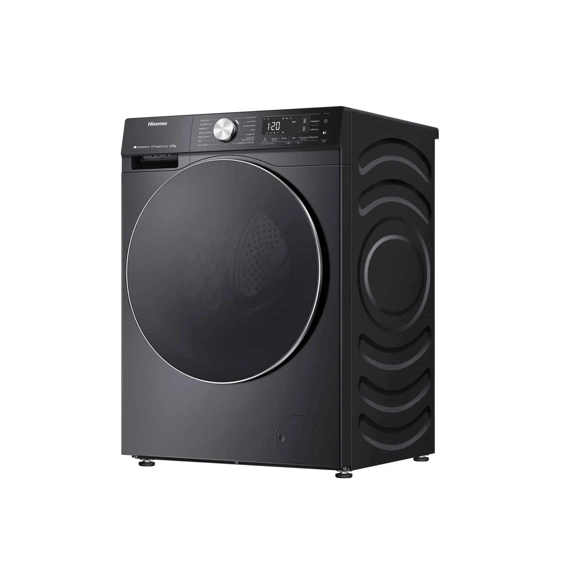 Hisense 5S Series 2 in 1 Washer(12kg) & Dryer(8kg) Black - Image 2