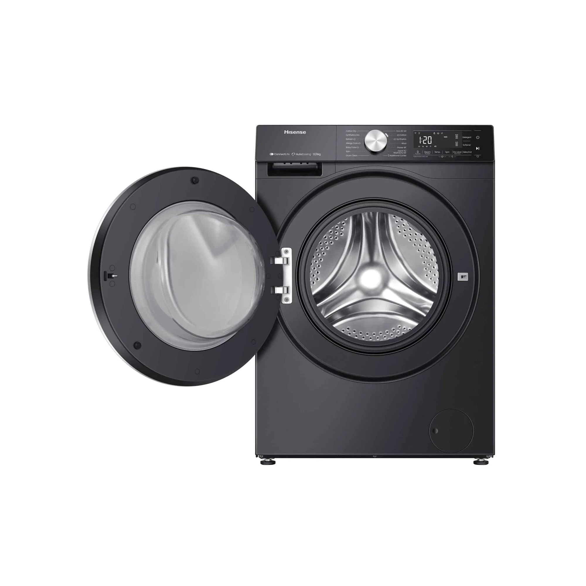 Hisense 5S Series 2 in 1 Washer(12kg) & Dryer(8kg) Black - Image 3