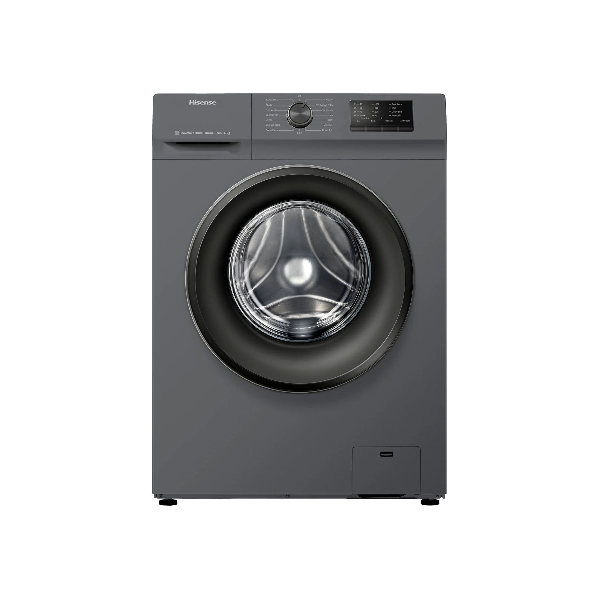 Hisense 6kg Front Loader Washing Machine Titanium