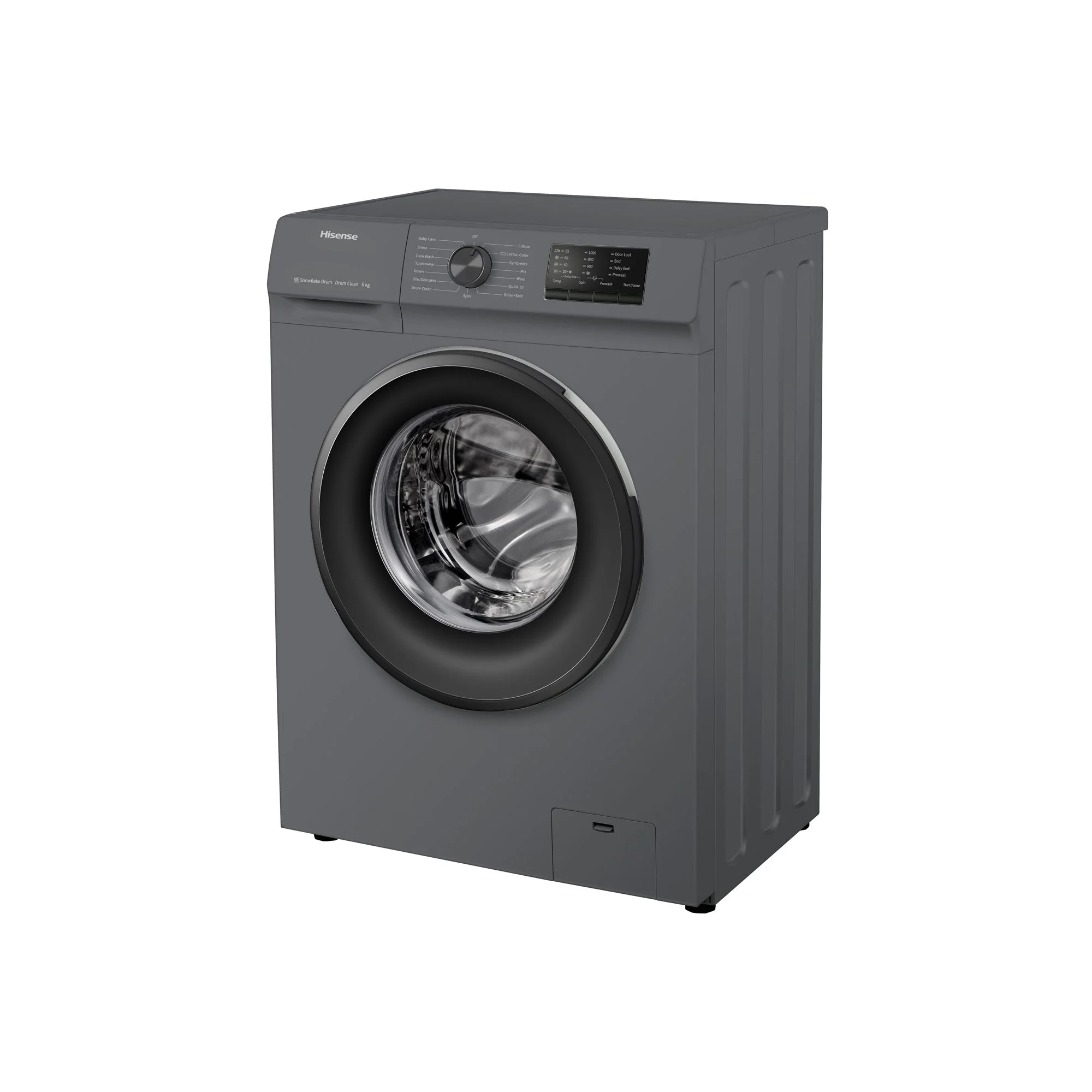 Hisense 6kg Front Loader Washing Machine Titanium - Image 2