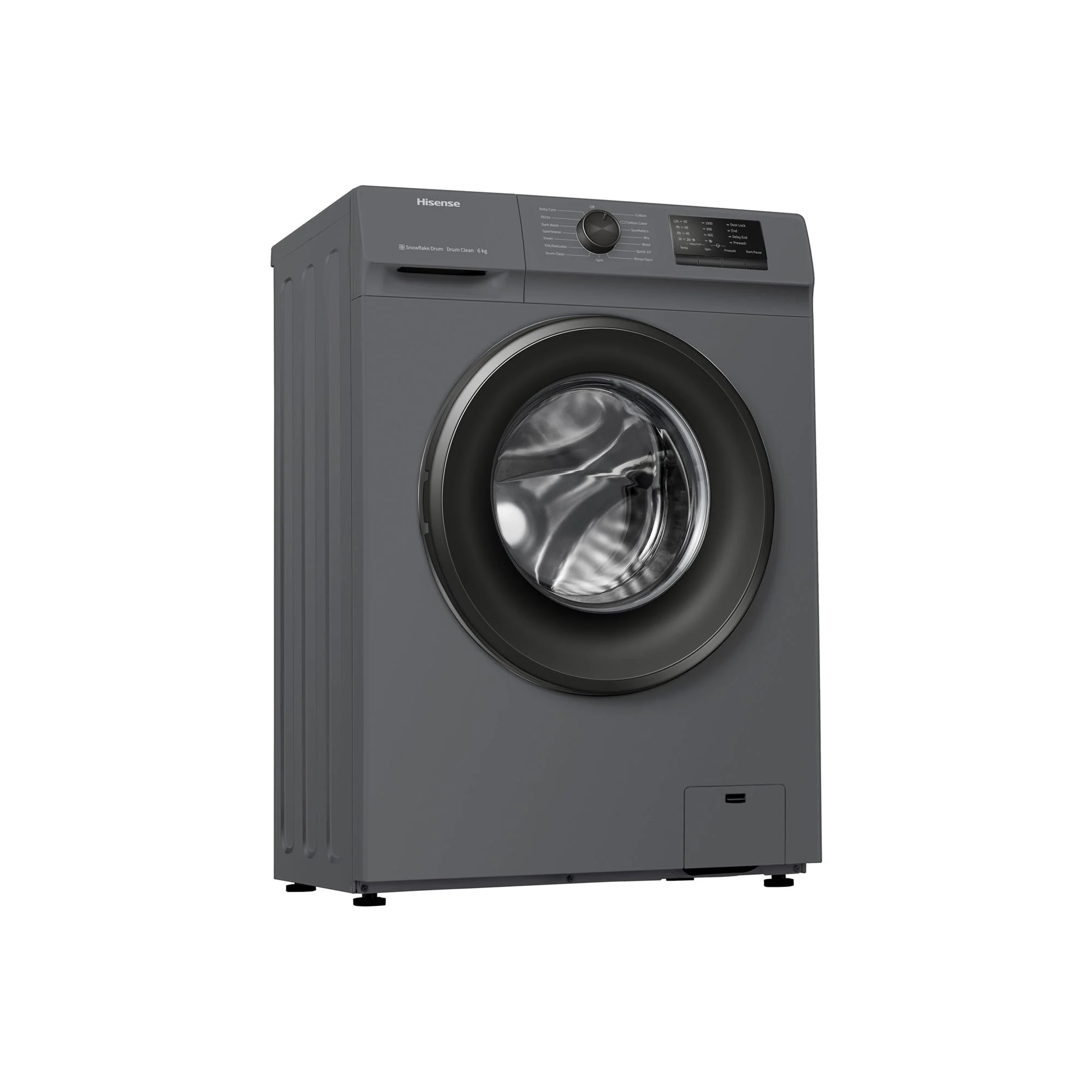 Hisense 6kg Front Loader Washing Machine Titanium - Image 3