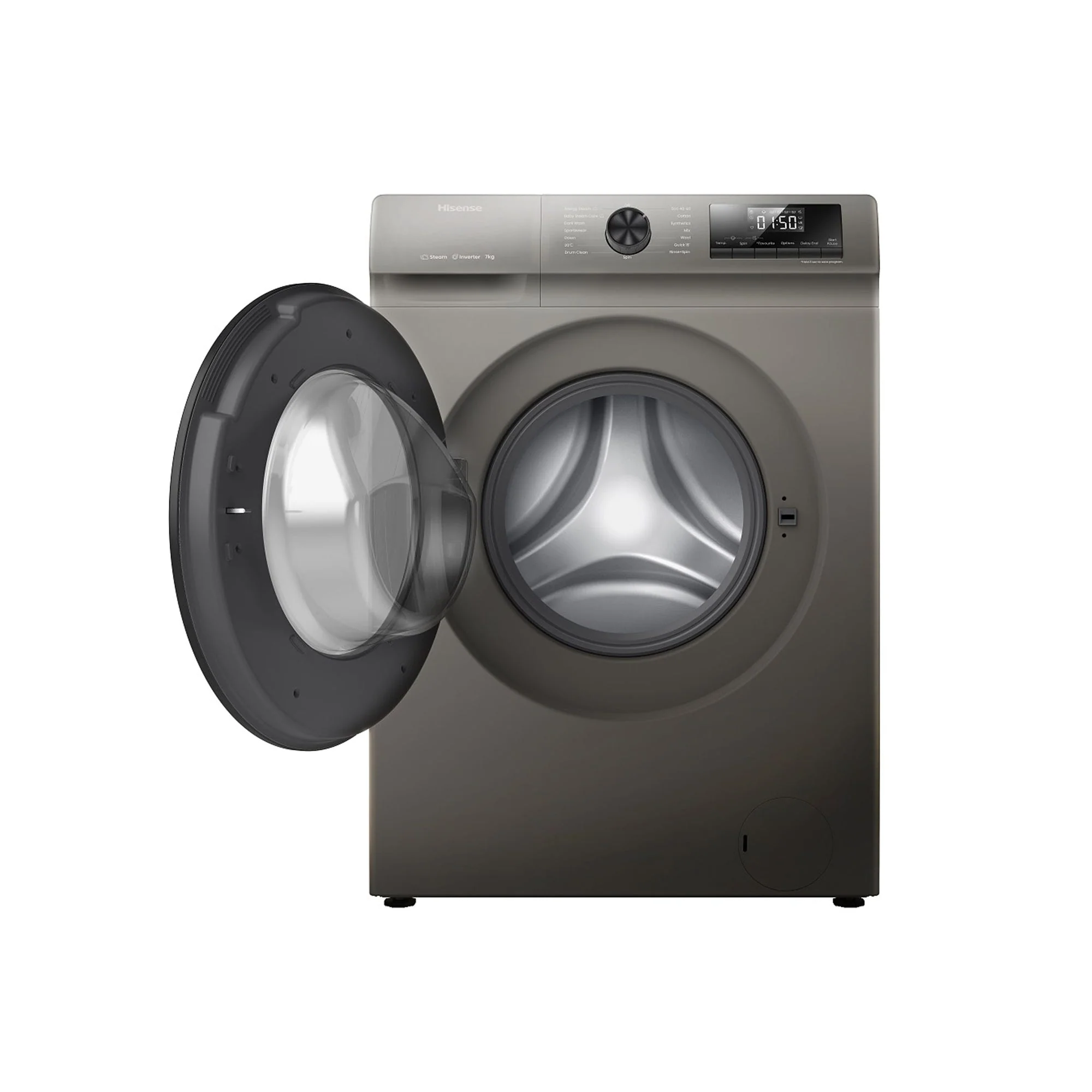 Hisense 9kg Front Loader Washing Machine Titanium - Image 2