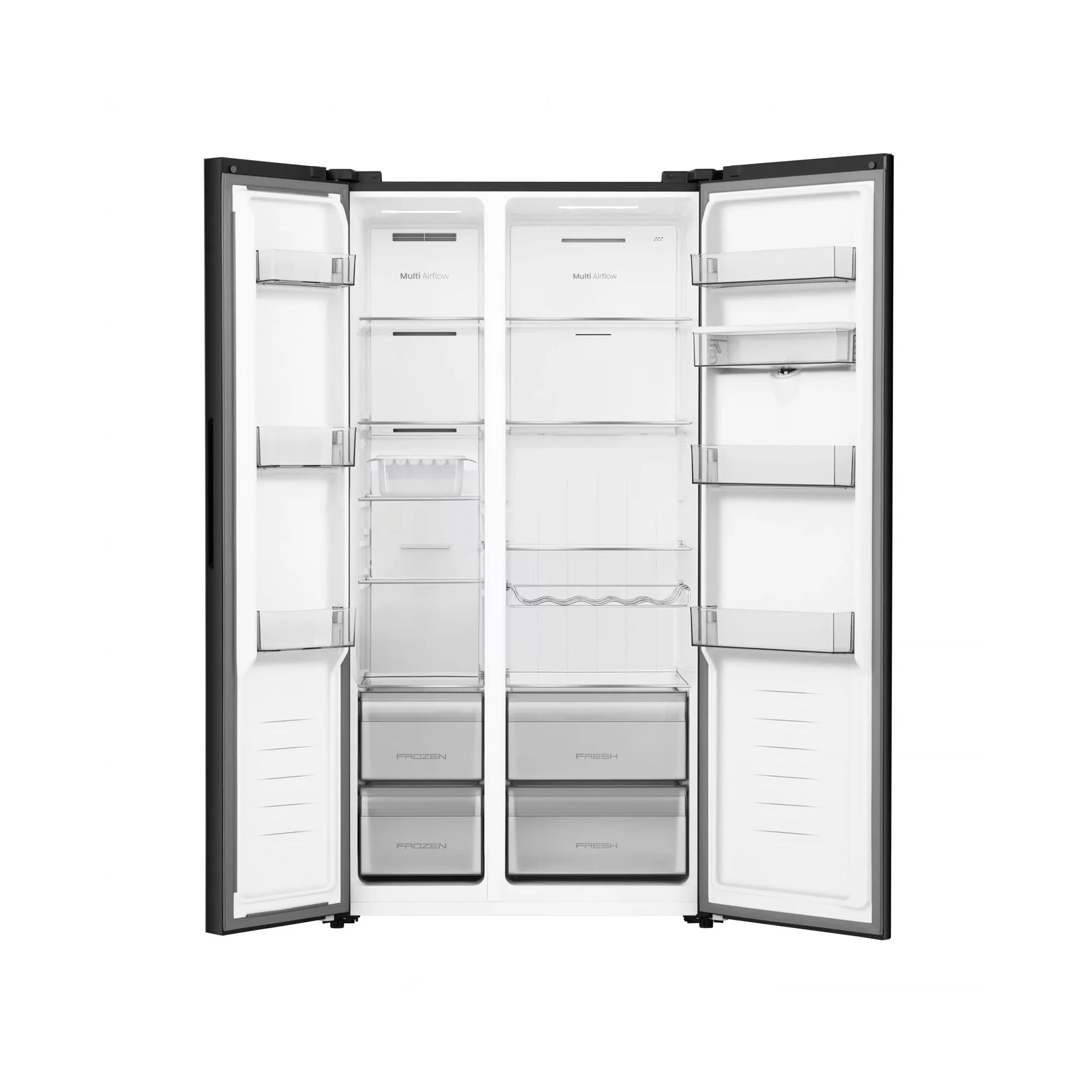Hisense Reflect Series 541L Side By Side Refrigerator Black - Image 3