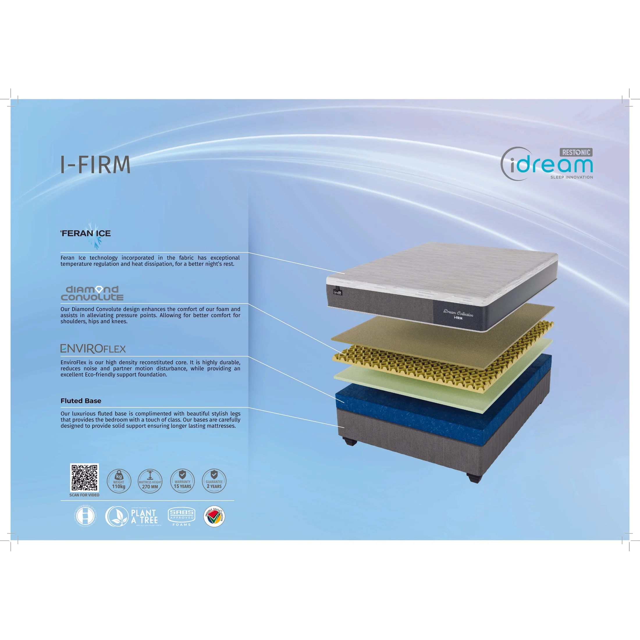 iDream iFirm WaterFall NT Double Bed - Image 3