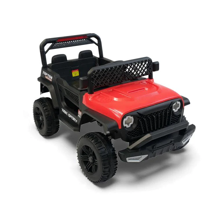 Jeep Rubi Inspired Kids Electric Ride On Car Black & Red - Image 2