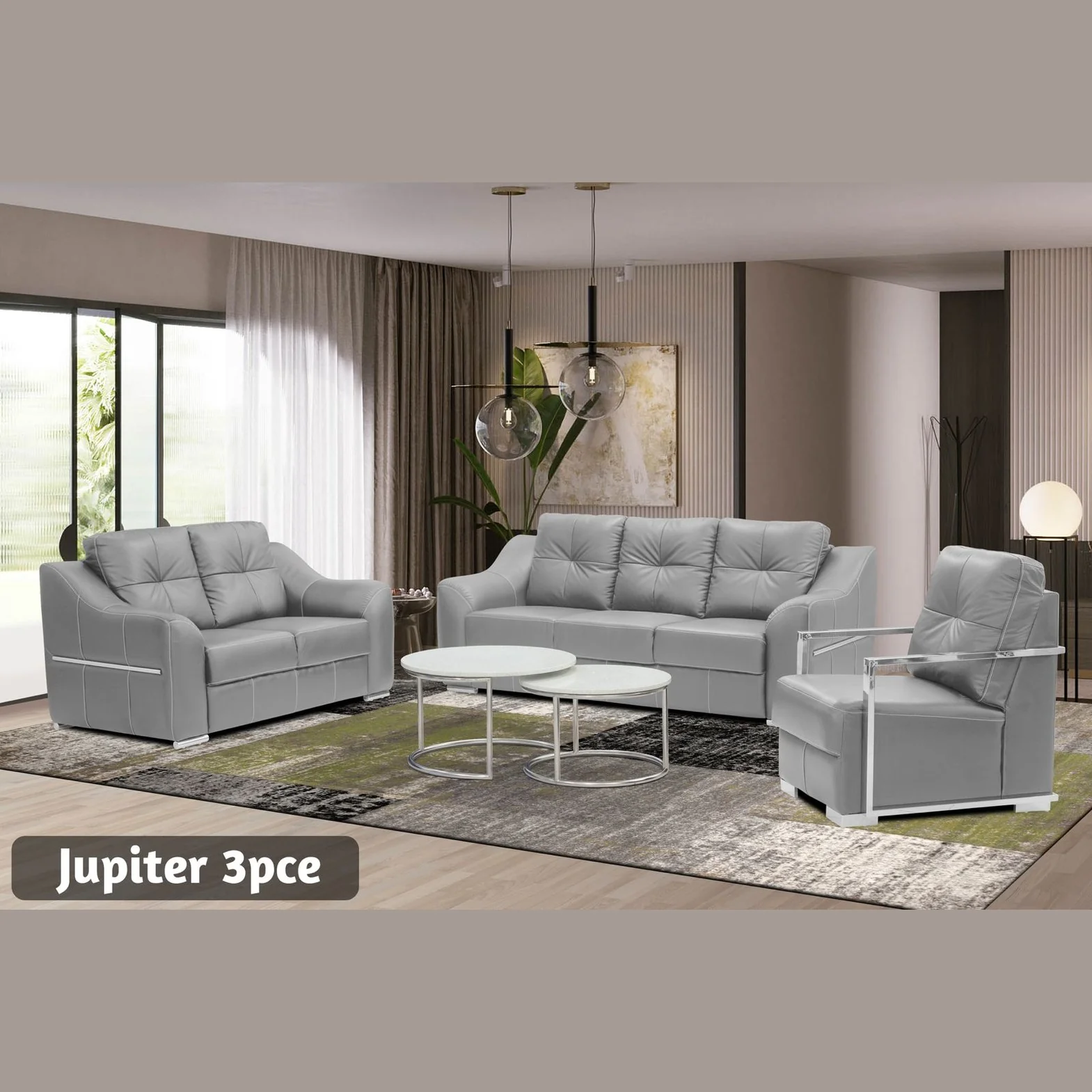 Jupiter 3 Piece Lounge Suite - Image 3