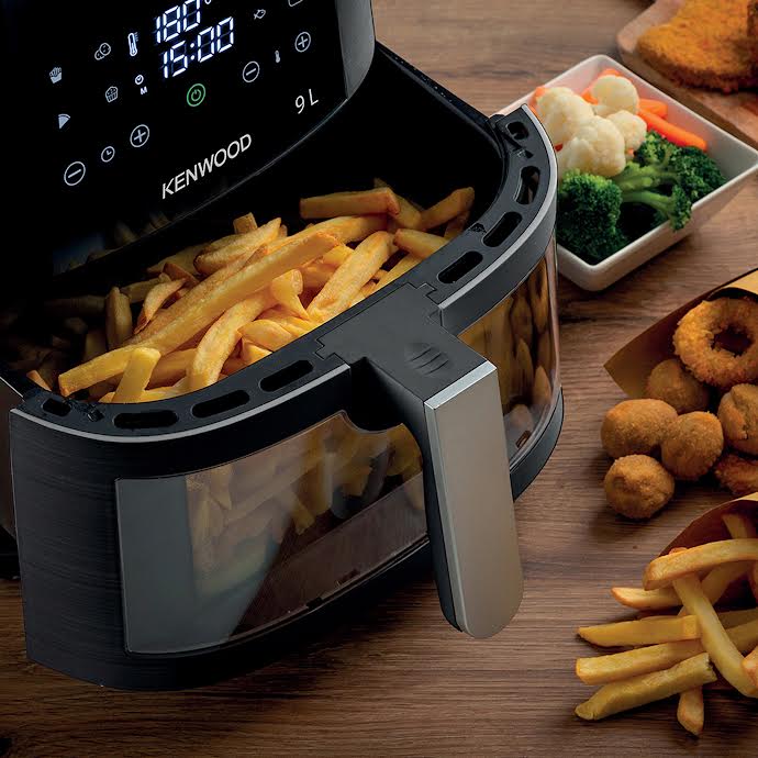Kenwood 9Lt Basket Air Fryer + Grill with Window Black - Image 2