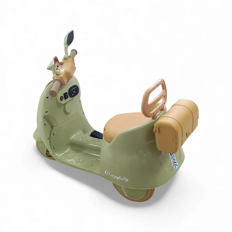 Kids Ride On Scooter Olive & Brown - Image 3