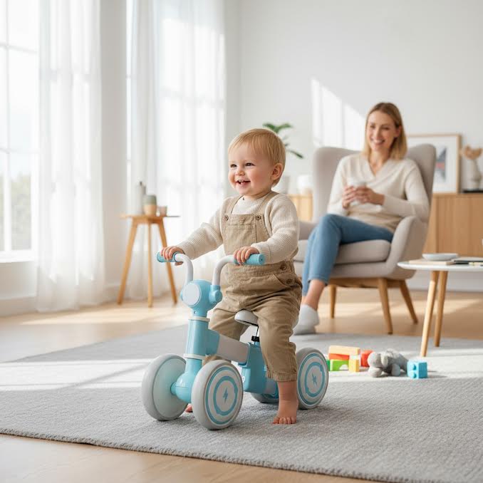 Kids Ride On Tricycle Blue - Image 3