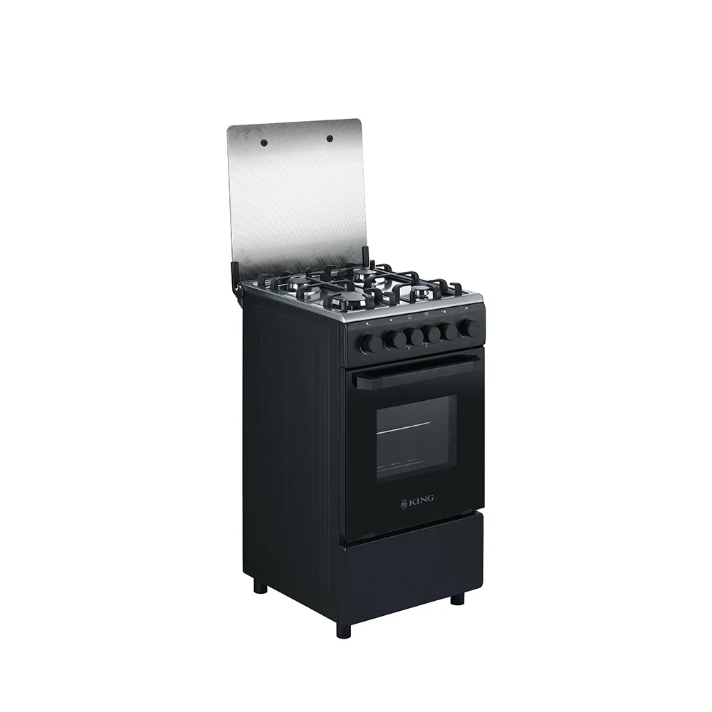 King 50x50 Full Gas Stove with Grill & Full Gas Safety – Matt Black KGP5050BFFD - Image 2
